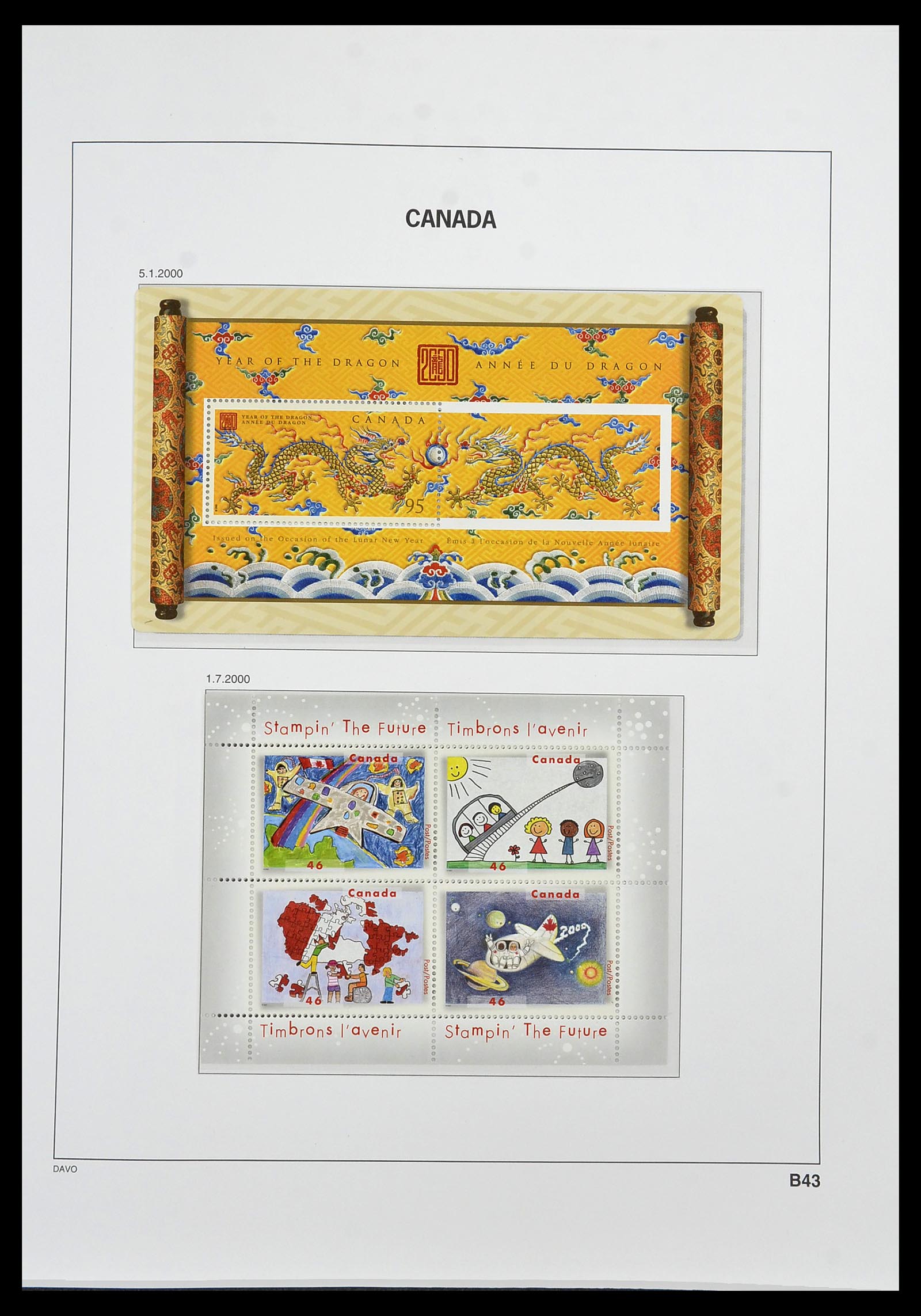 34472 203 - Postzegelverzameling 34472 Canada 1859-2006.
