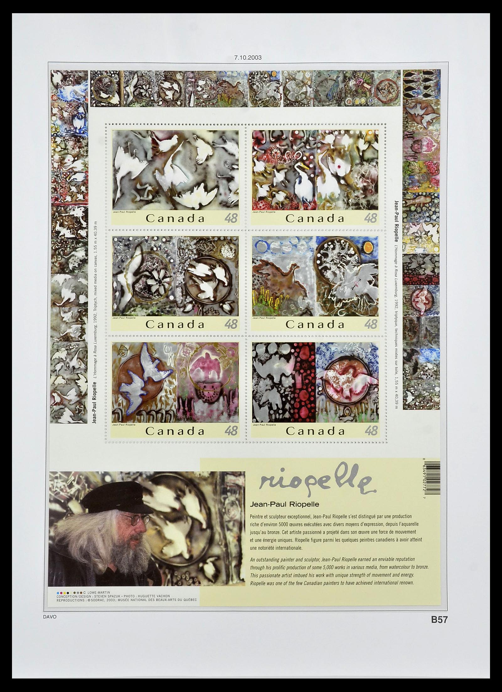 34472 216 - Postzegelverzameling 34472 Canada 1859-2006.