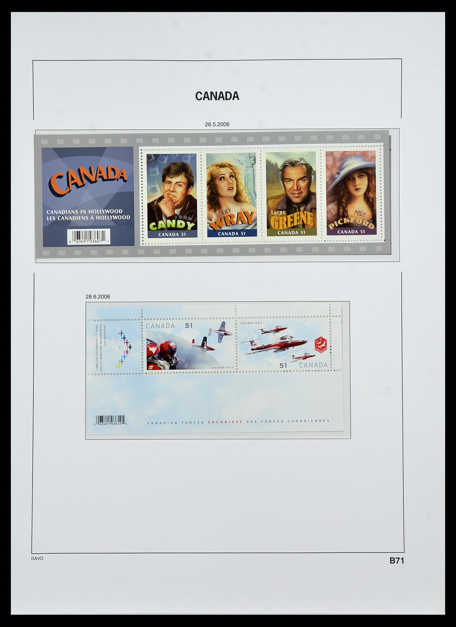 34472 229 - Postzegelverzameling 34472 Canada 1859-2006.