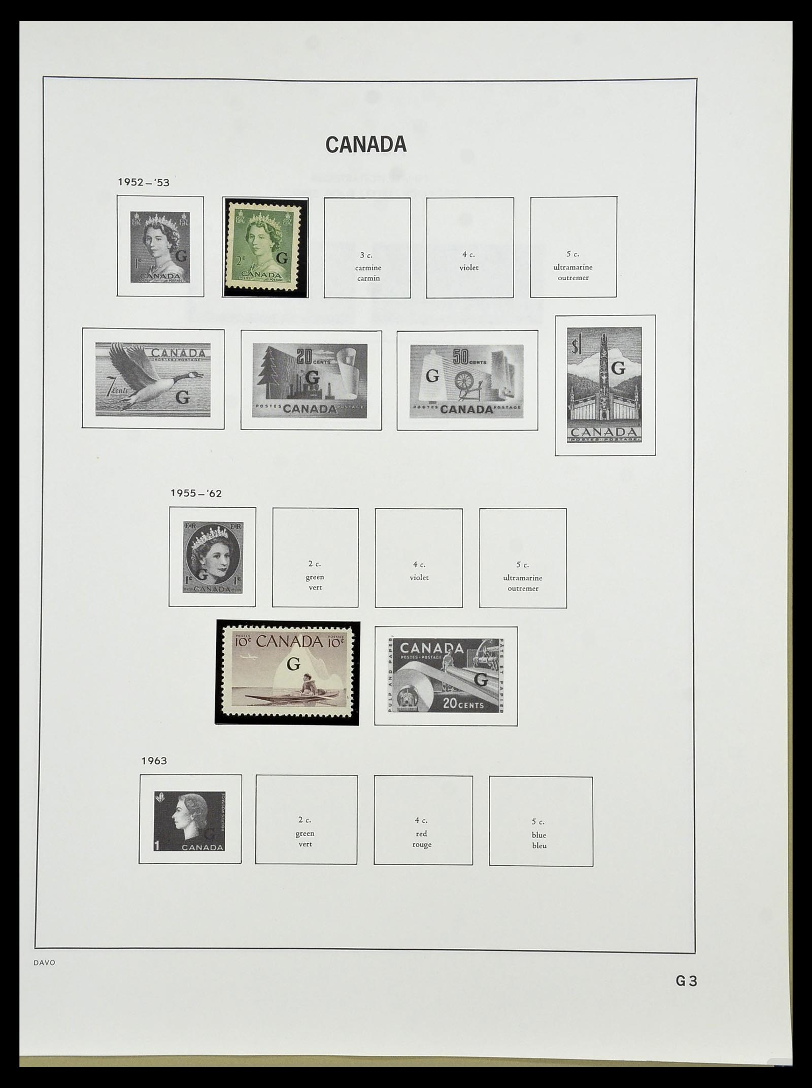 34472 247 - Postzegelverzameling 34472 Canada 1859-2006.