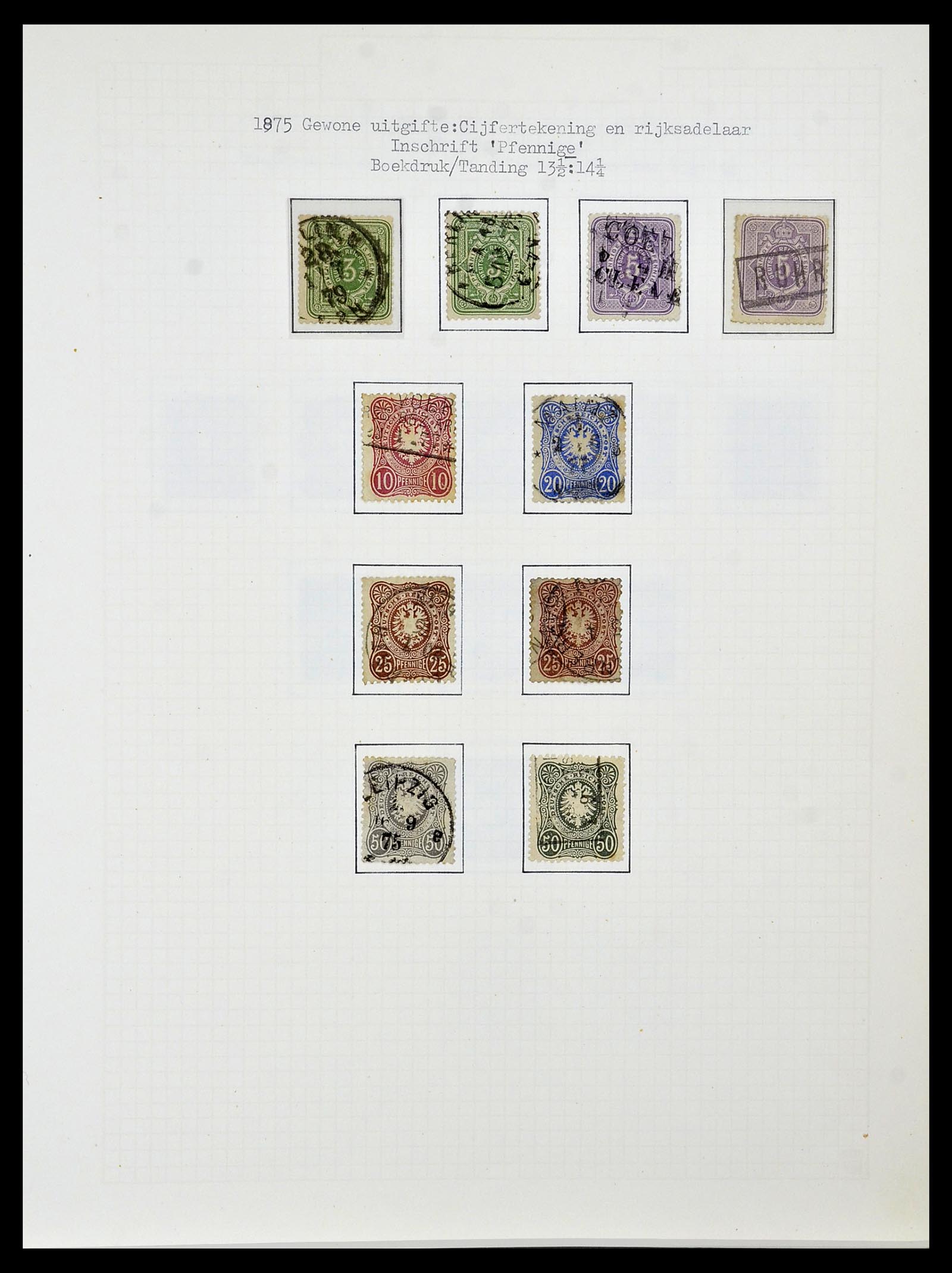 34473 004 - Postzegelverzameling 34473 Duitse Rijk 1872-1932.