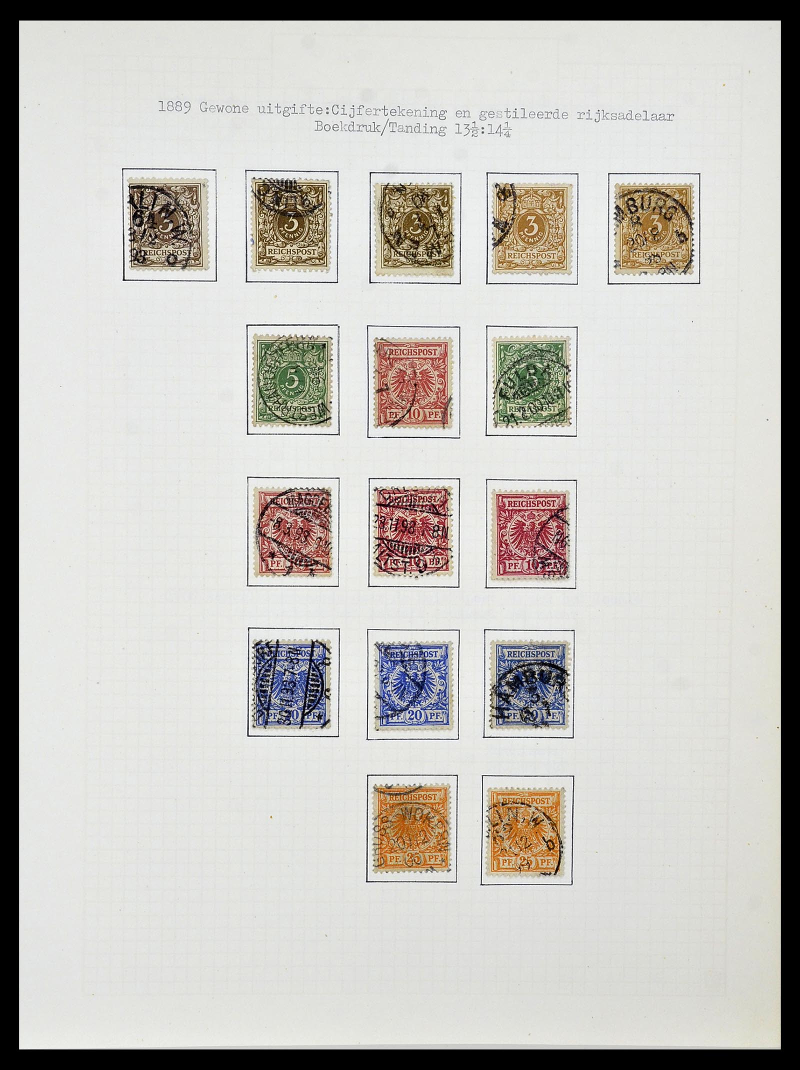 34473 006 - Postzegelverzameling 34473 Duitse Rijk 1872-1932.