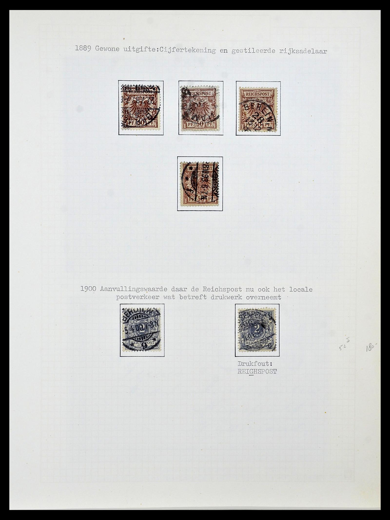 34473 007 - Postzegelverzameling 34473 Duitse Rijk 1872-1932.