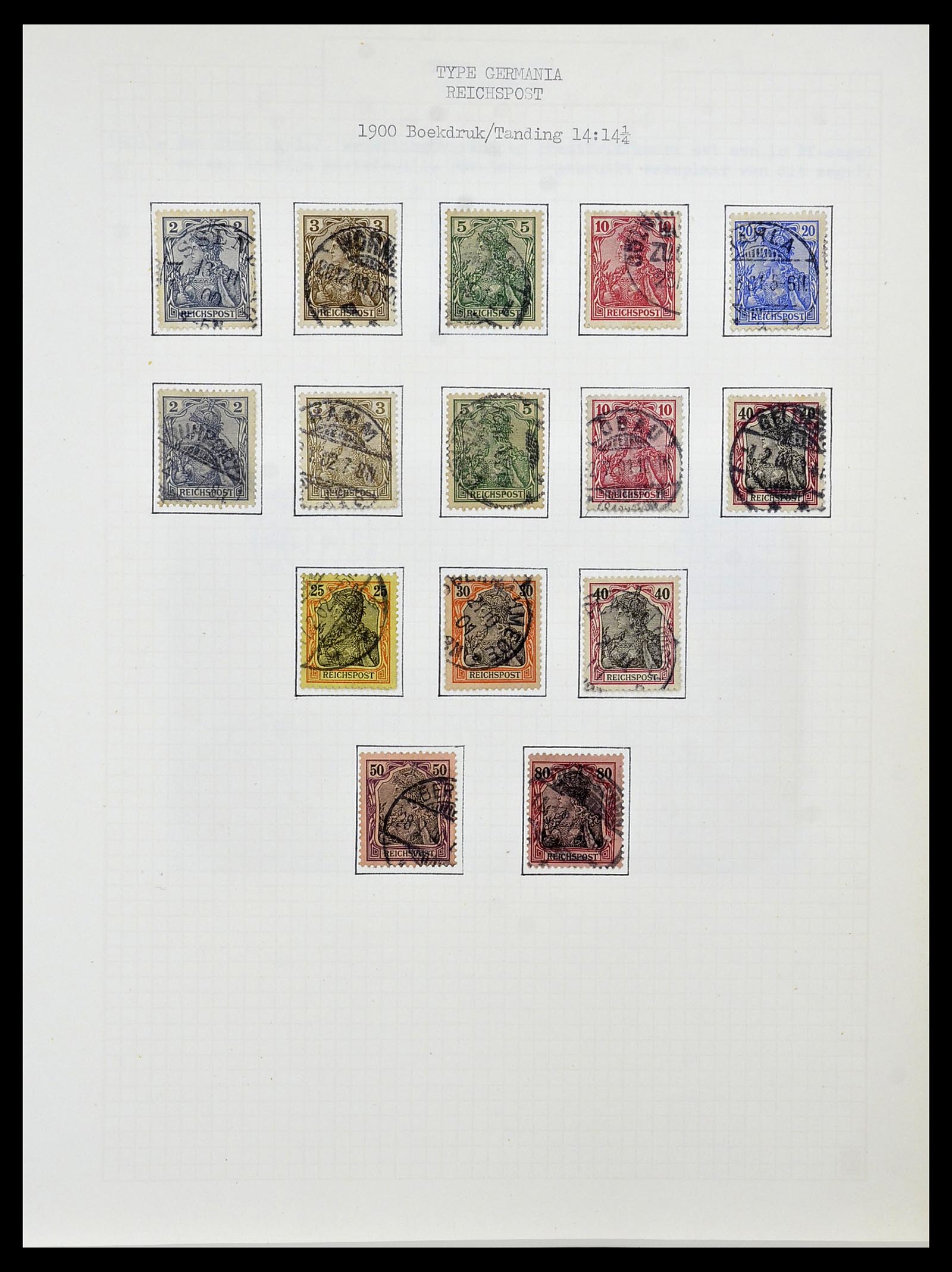 34473 010 - Postzegelverzameling 34473 Duitse Rijk 1872-1932.