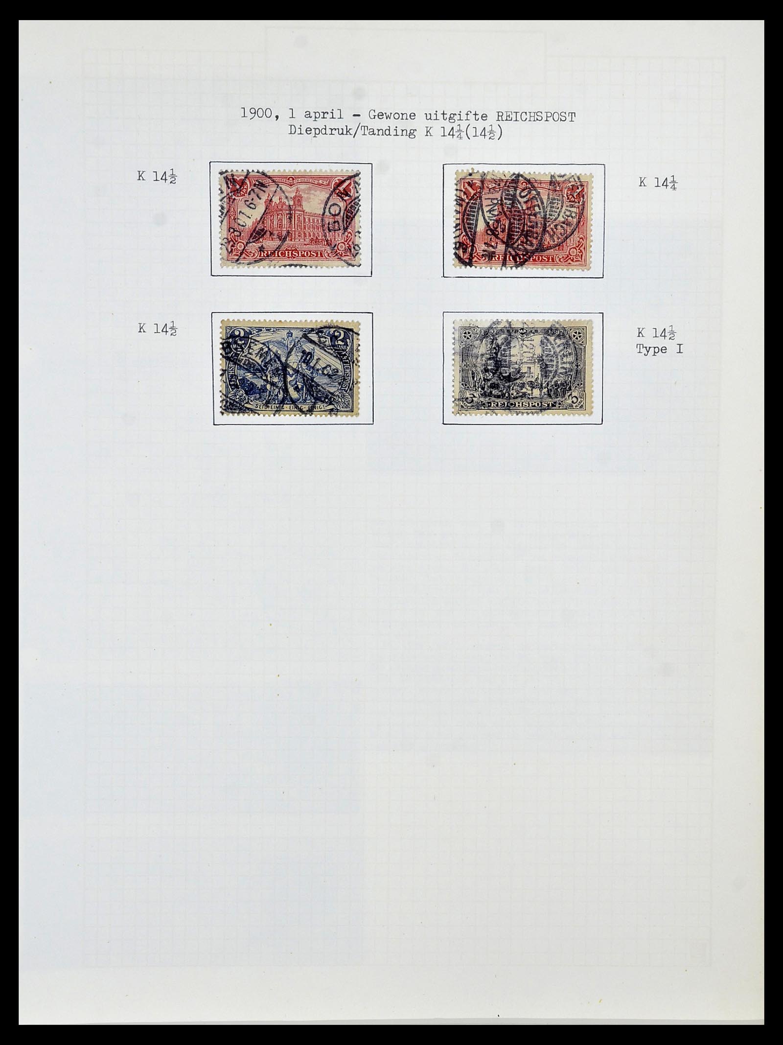 34473 012 - Postzegelverzameling 34473 Duitse Rijk 1872-1932.
