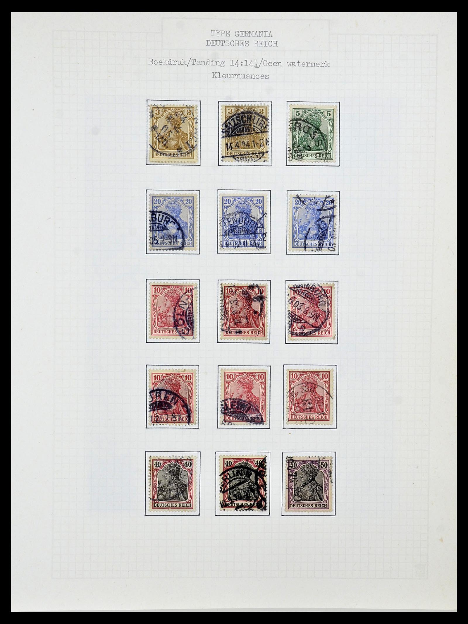 34473 015 - Postzegelverzameling 34473 Duitse Rijk 1872-1932.
