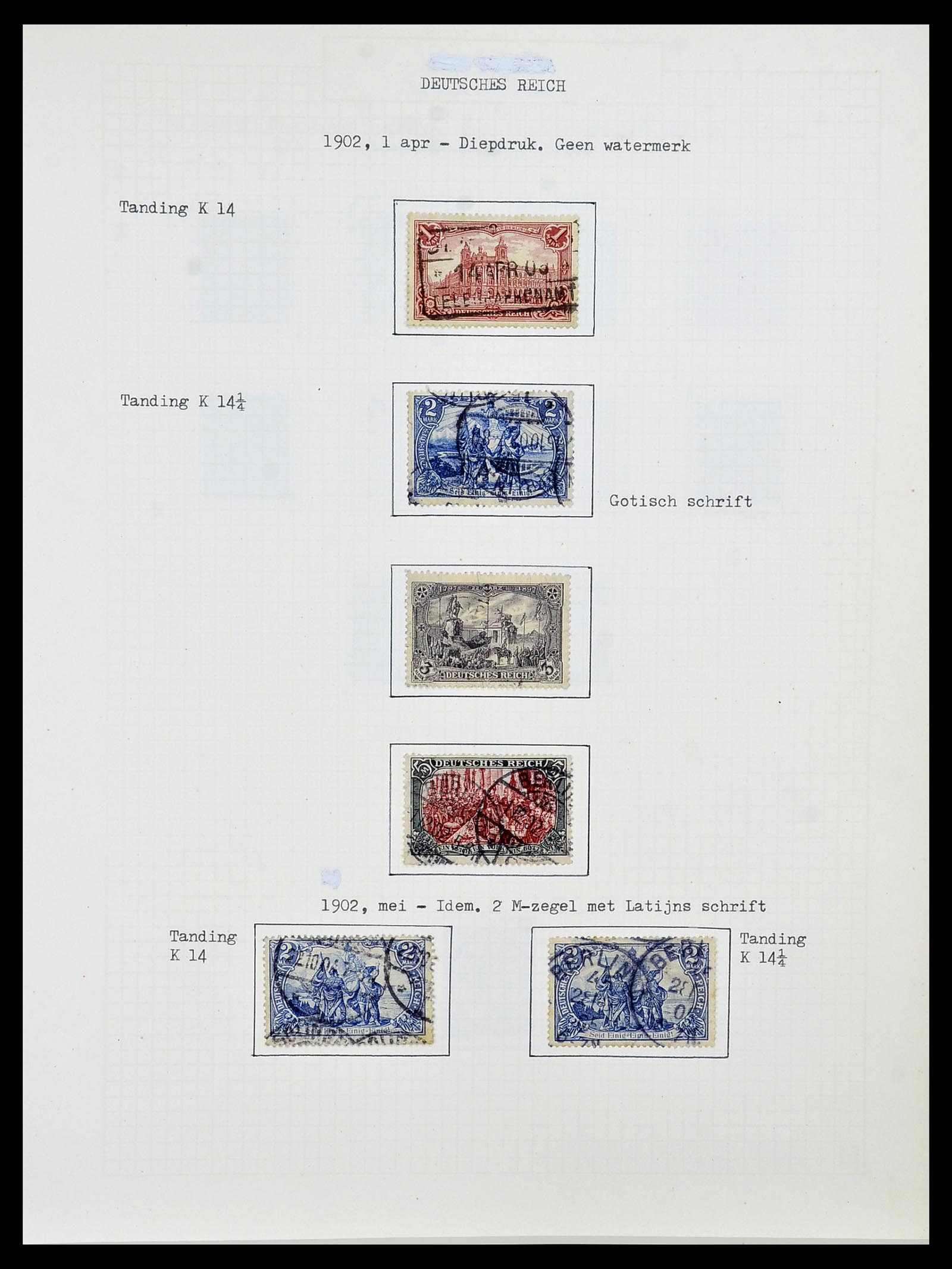 34473 017 - Postzegelverzameling 34473 Duitse Rijk 1872-1932.
