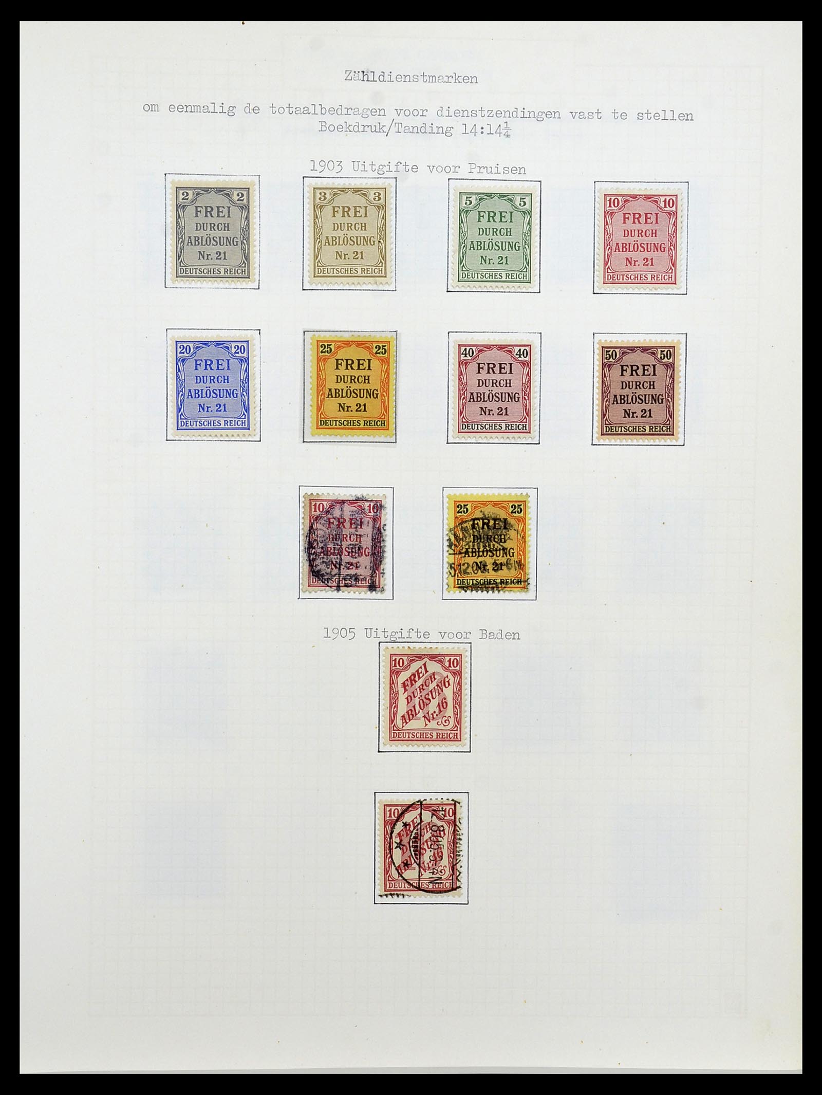 34473 018 - Postzegelverzameling 34473 Duitse Rijk 1872-1932.