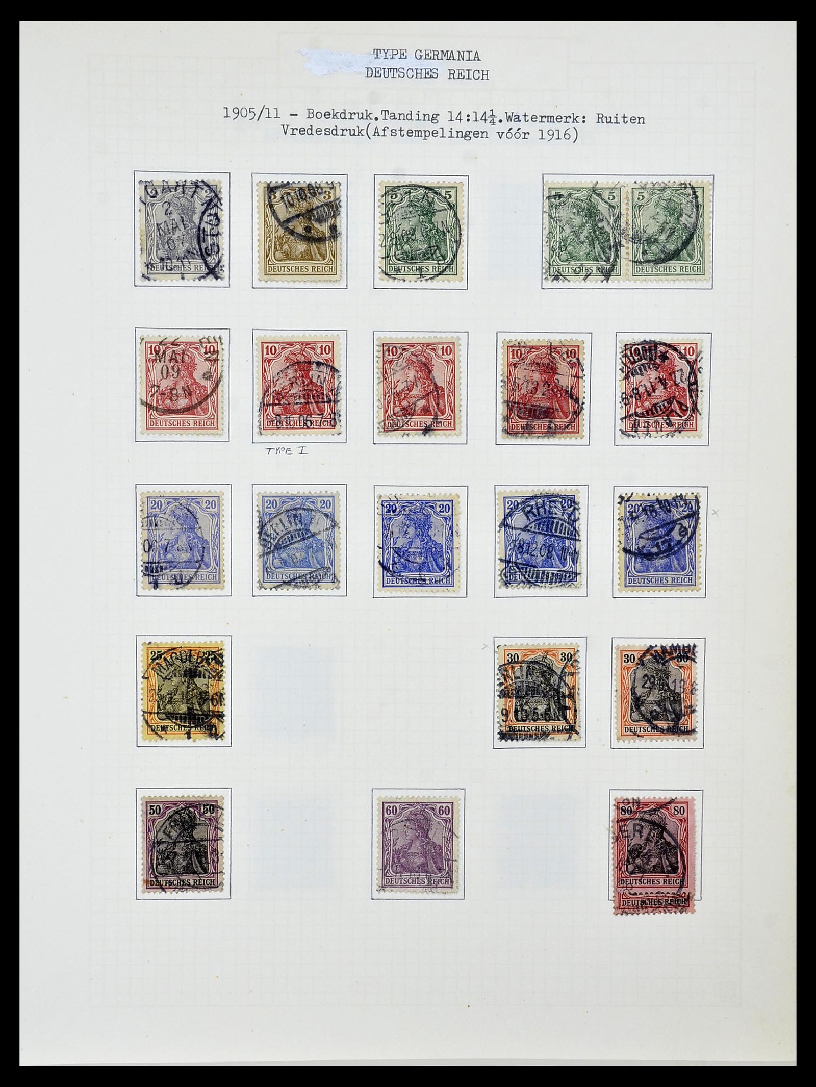 34473 019 - Postzegelverzameling 34473 Duitse Rijk 1872-1932.