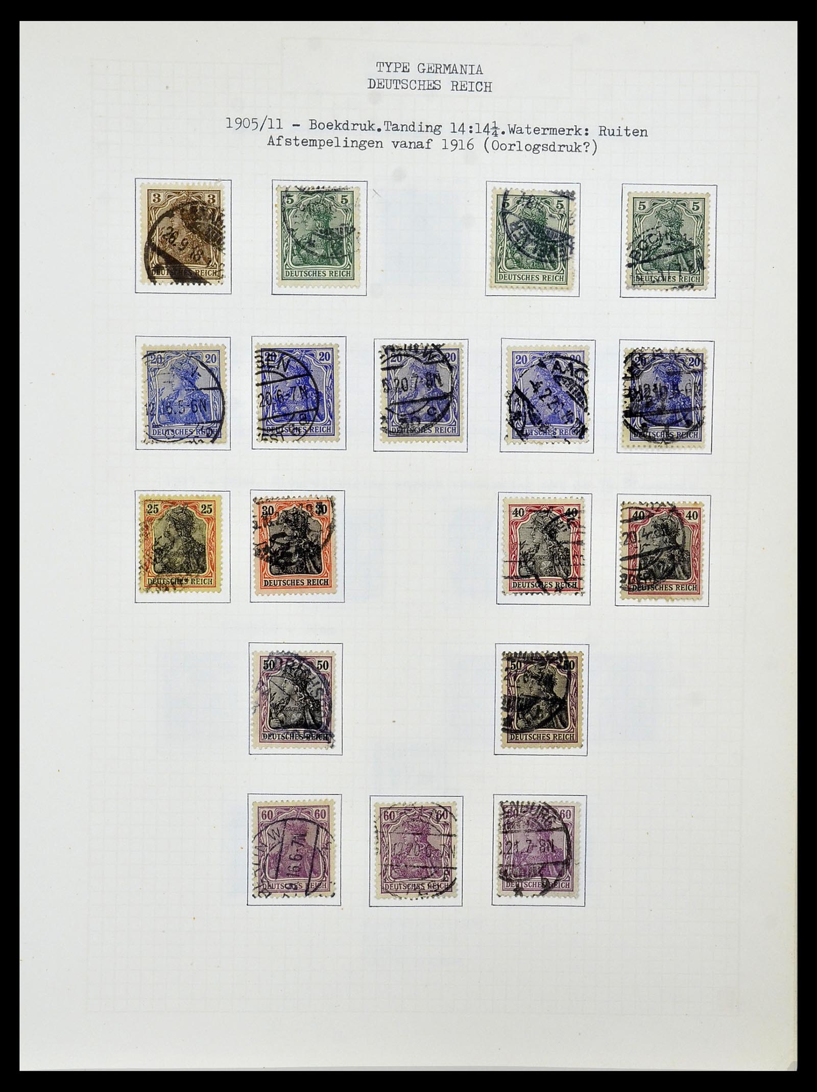 34473 020 - Postzegelverzameling 34473 Duitse Rijk 1872-1932.