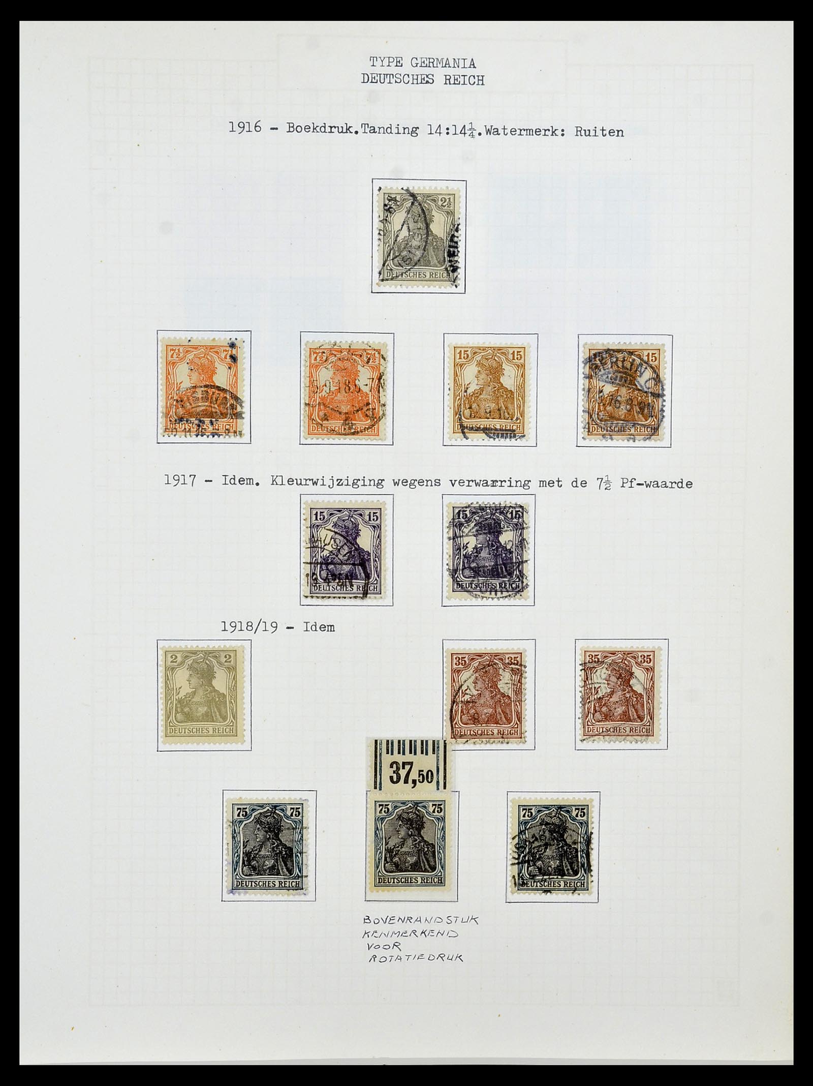 34473 021 - Postzegelverzameling 34473 Duitse Rijk 1872-1932.