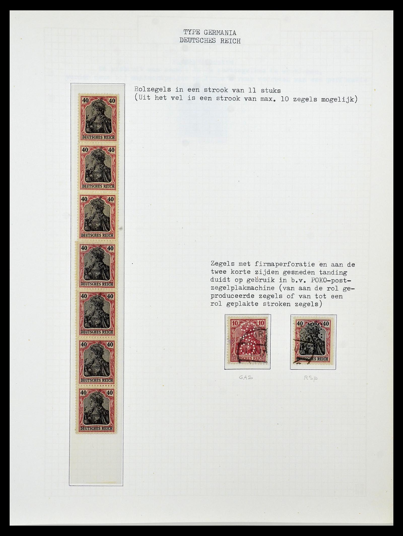 34473 023 - Postzegelverzameling 34473 Duitse Rijk 1872-1932.