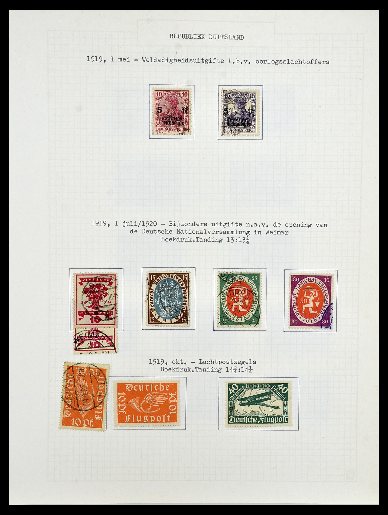 34473 028 - Postzegelverzameling 34473 Duitse Rijk 1872-1932.