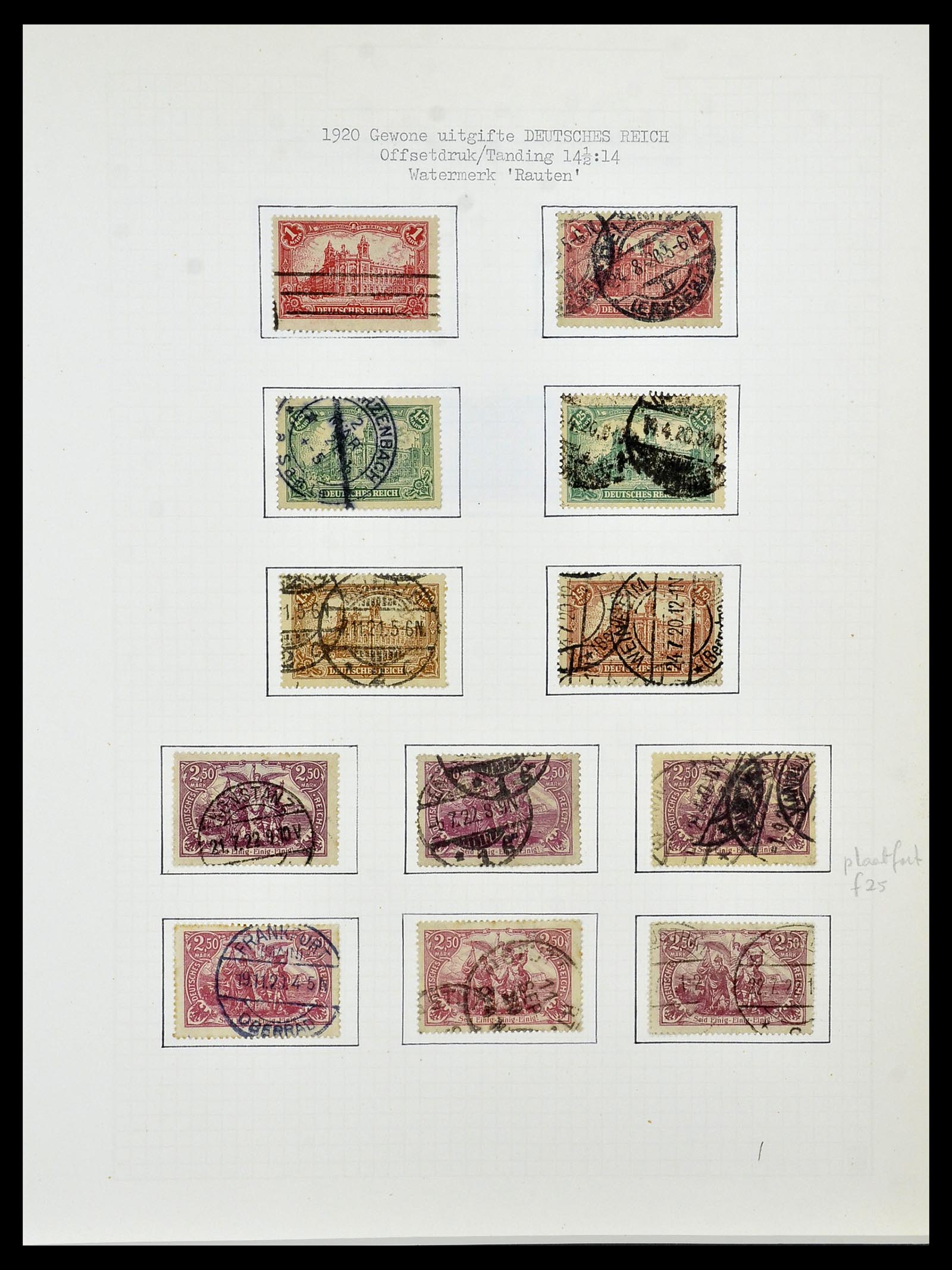 34473 029 - Postzegelverzameling 34473 Duitse Rijk 1872-1932.