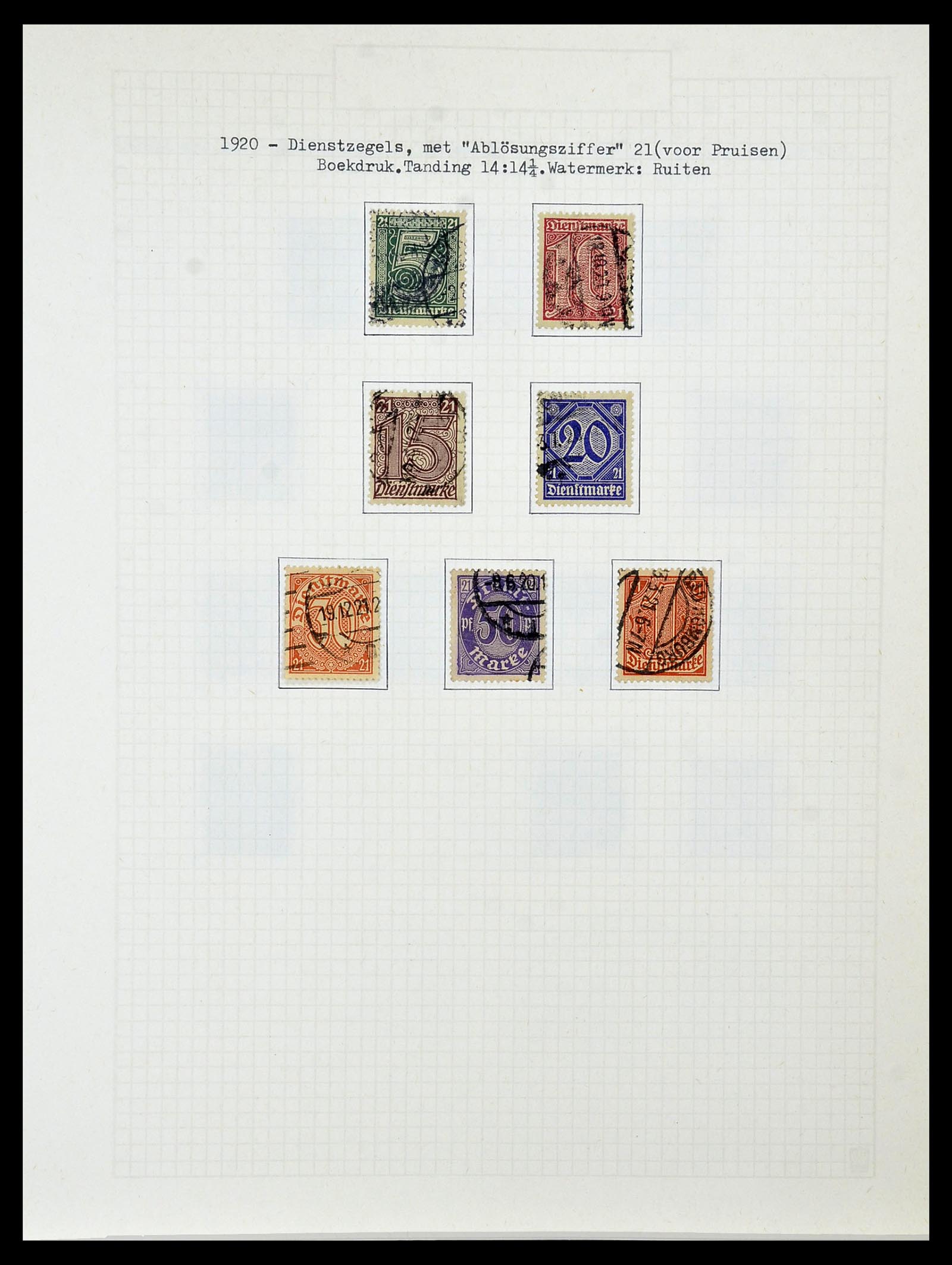 34473 031 - Postzegelverzameling 34473 Duitse Rijk 1872-1932.