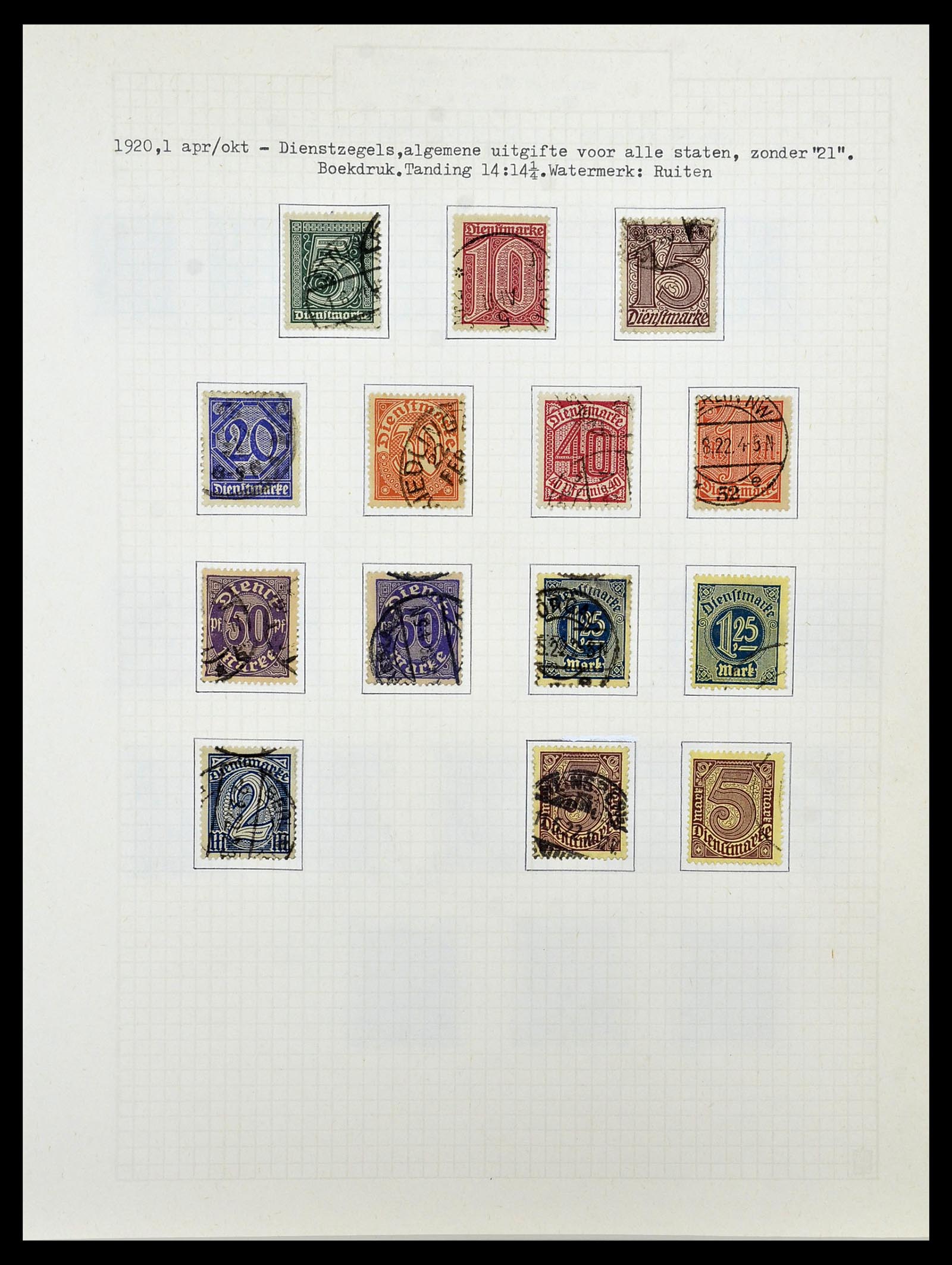 34473 032 - Postzegelverzameling 34473 Duitse Rijk 1872-1932.