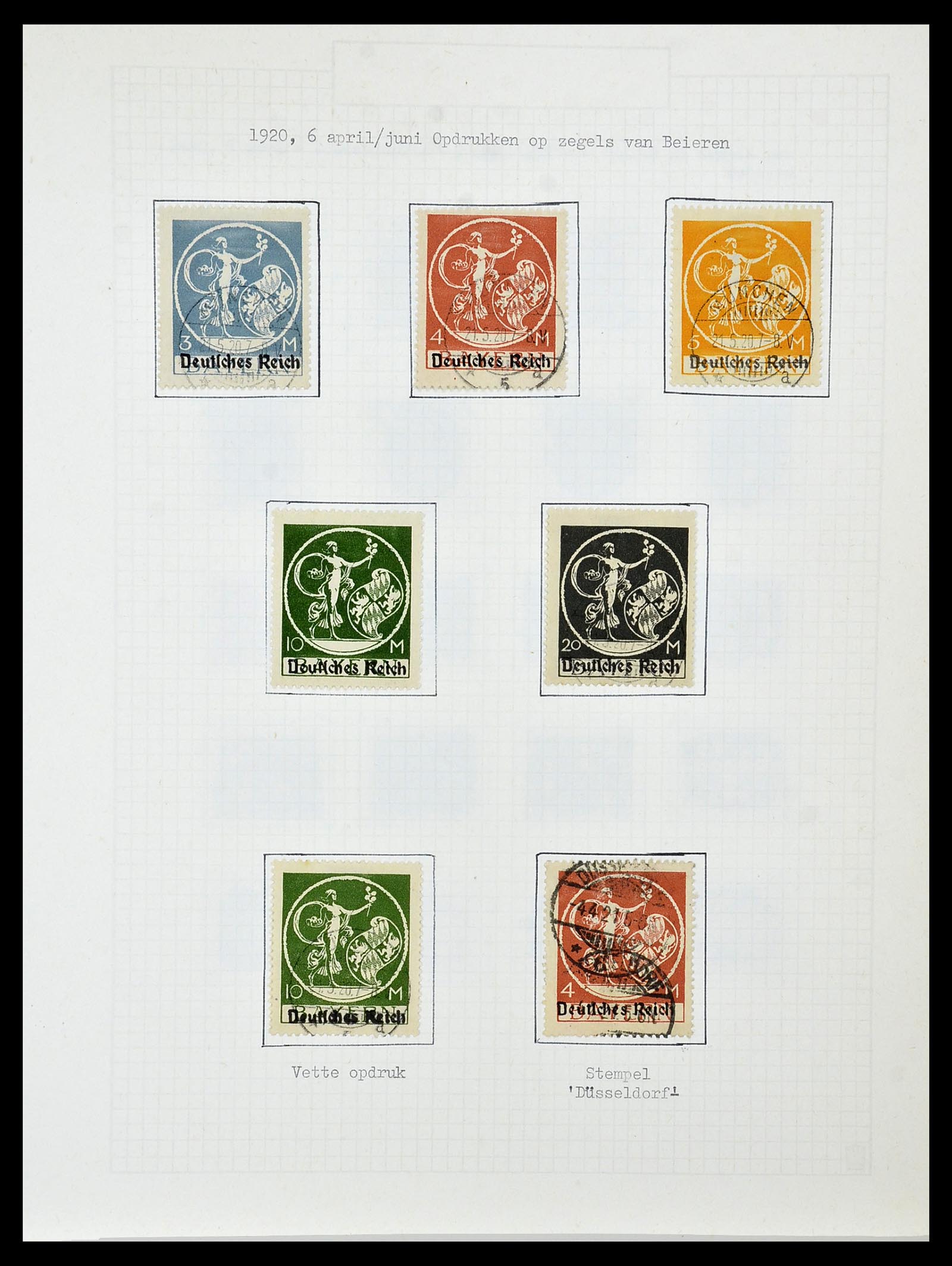 34473 034 - Postzegelverzameling 34473 Duitse Rijk 1872-1932.