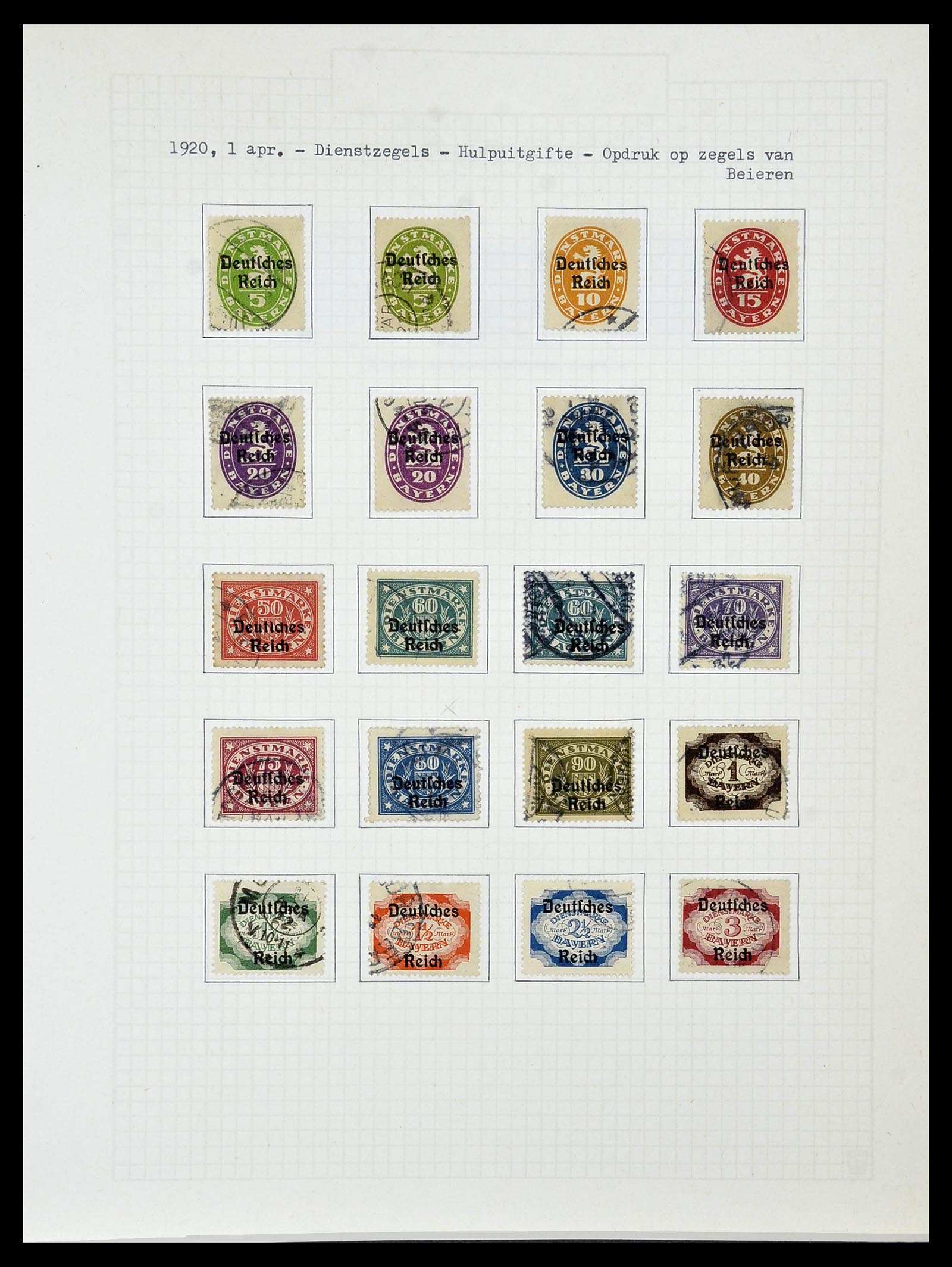 34473 035 - Postzegelverzameling 34473 Duitse Rijk 1872-1932.