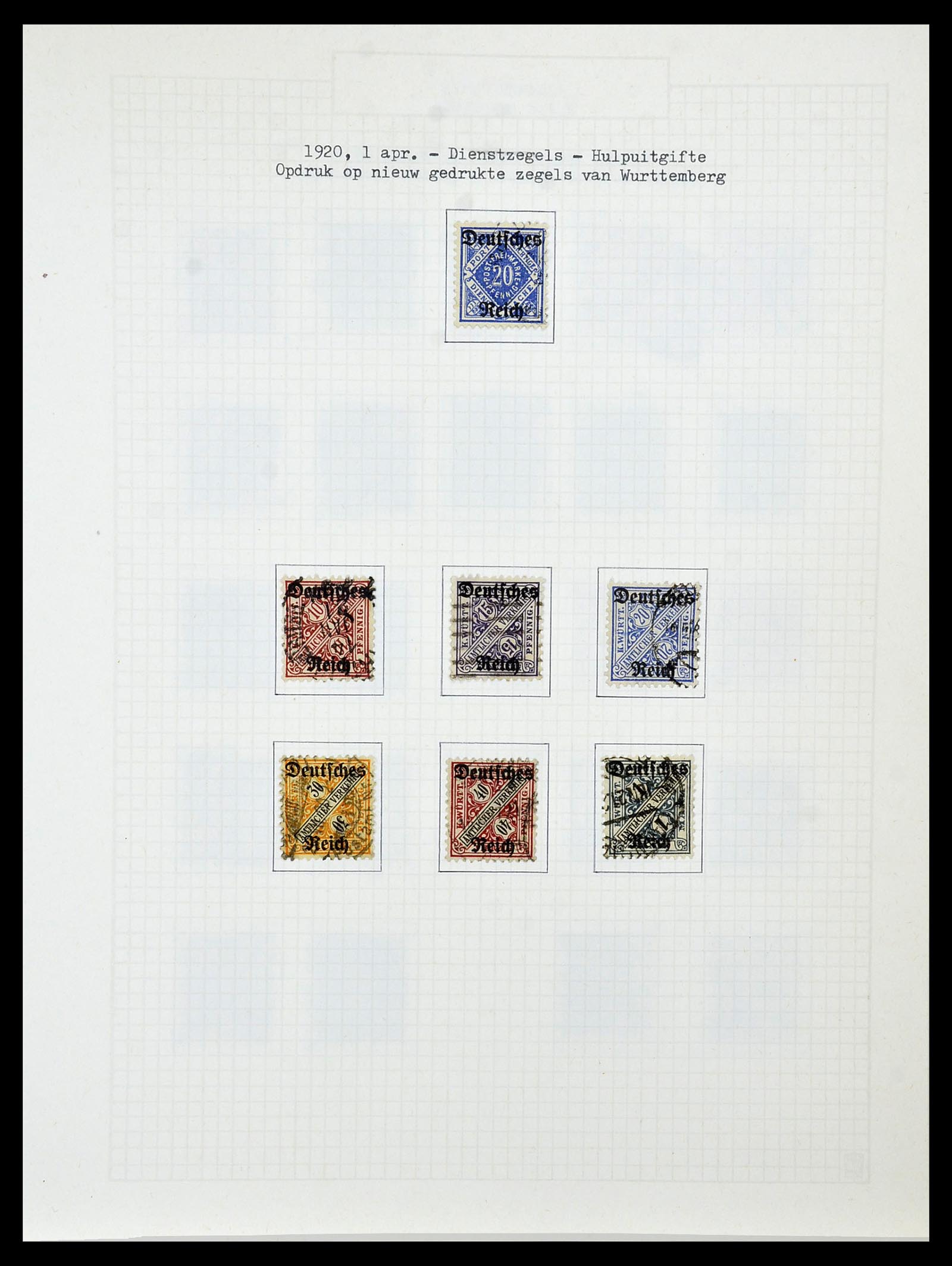 34473 037 - Postzegelverzameling 34473 Duitse Rijk 1872-1932.