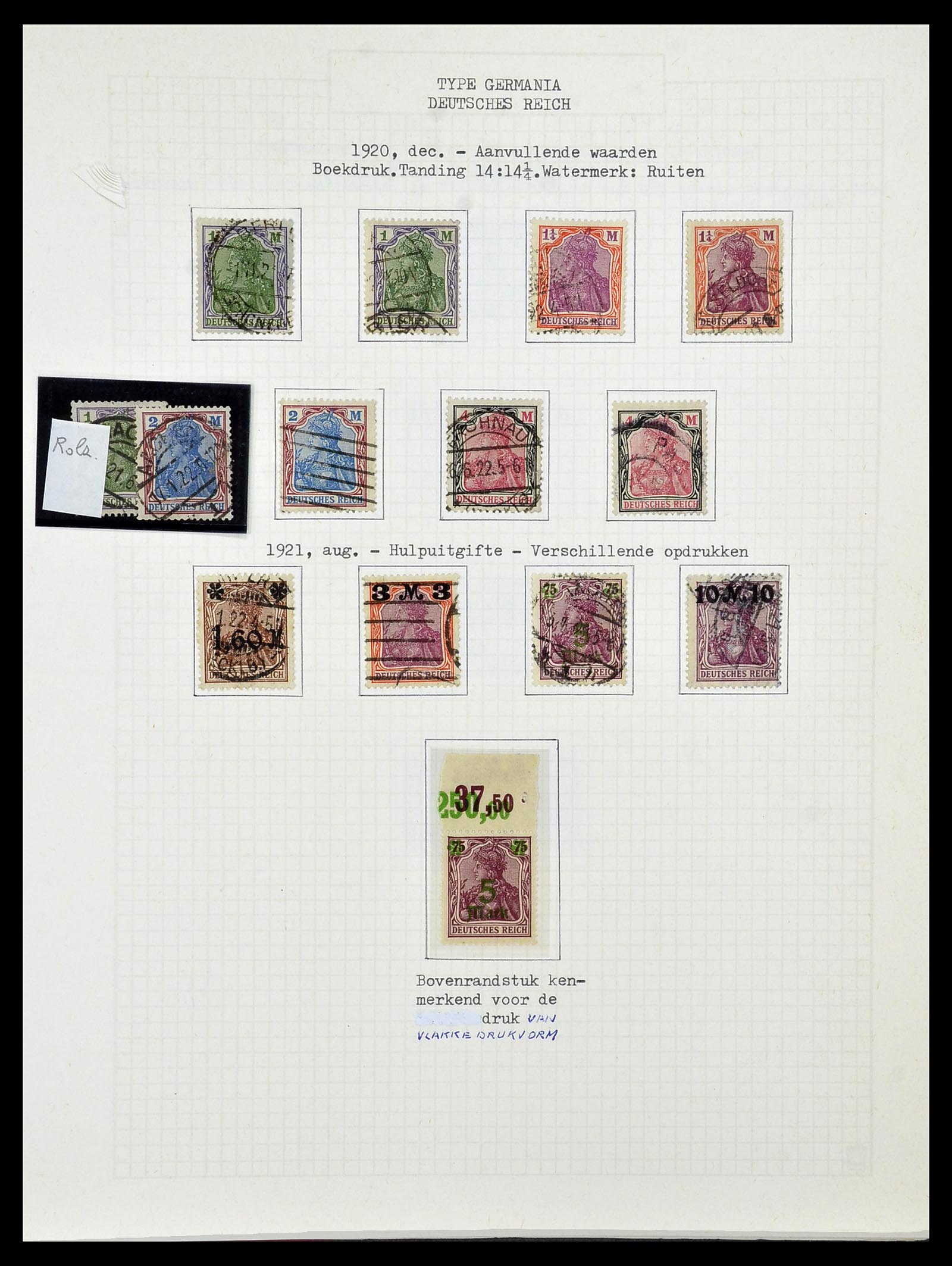 34473 041 - Postzegelverzameling 34473 Duitse Rijk 1872-1932.