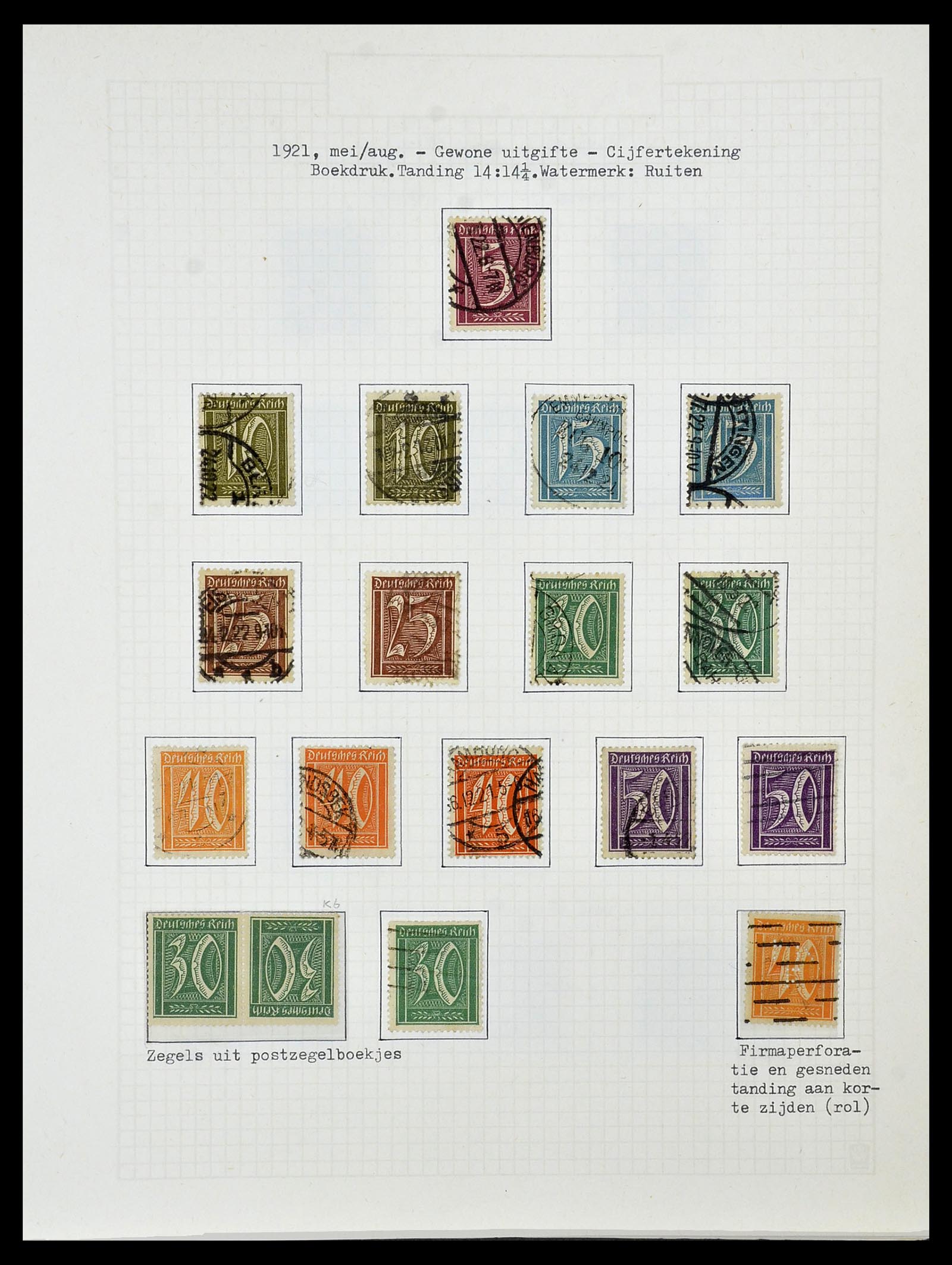 34473 043 - Postzegelverzameling 34473 Duitse Rijk 1872-1932.