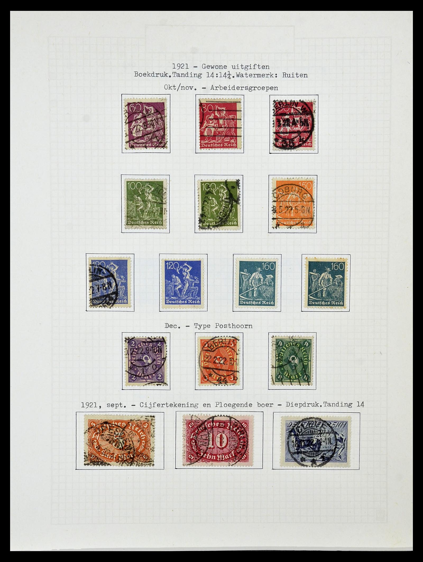 34473 044 - Postzegelverzameling 34473 Duitse Rijk 1872-1932.