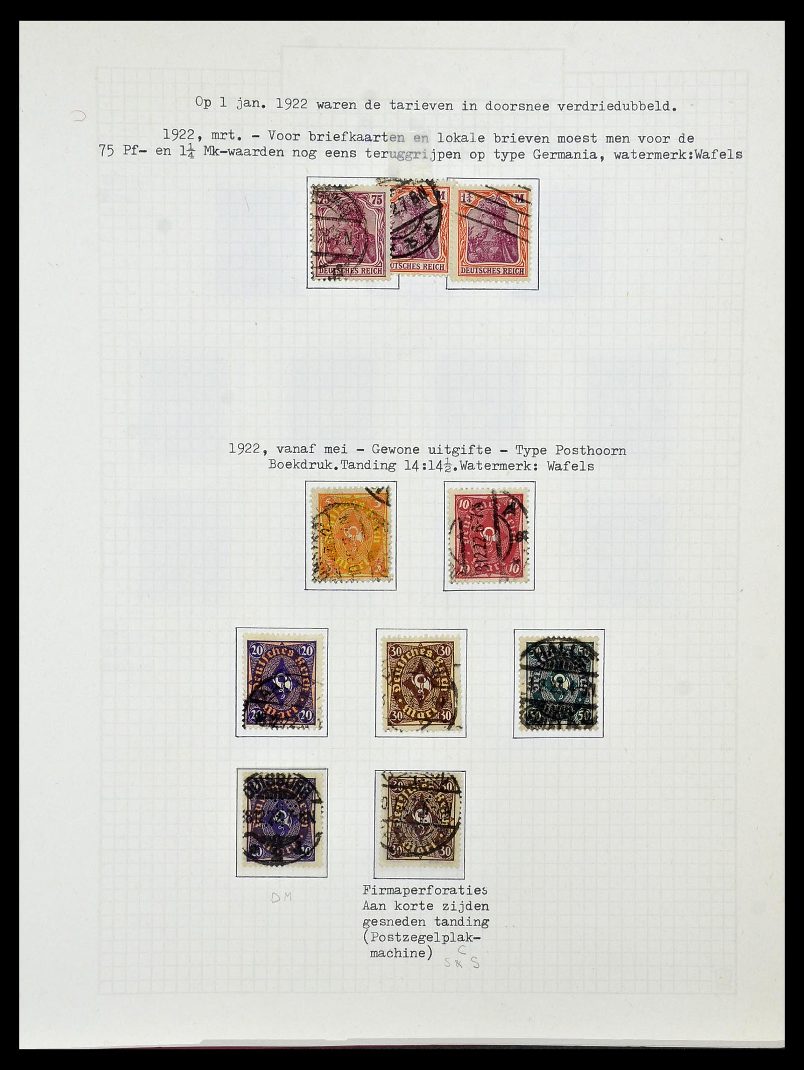 34473 048 - Postzegelverzameling 34473 Duitse Rijk 1872-1932.