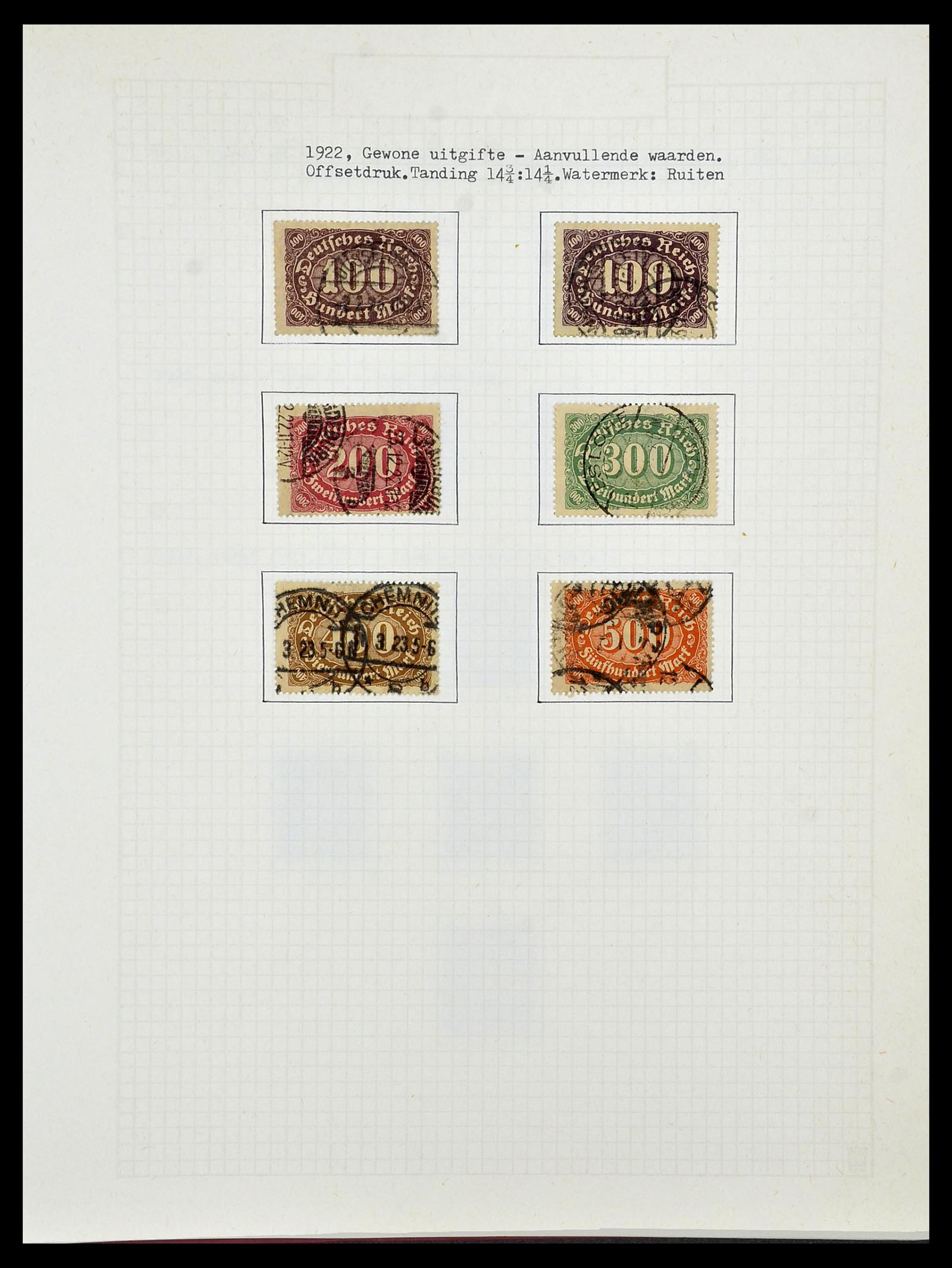 34473 051 - Postzegelverzameling 34473 Duitse Rijk 1872-1932.