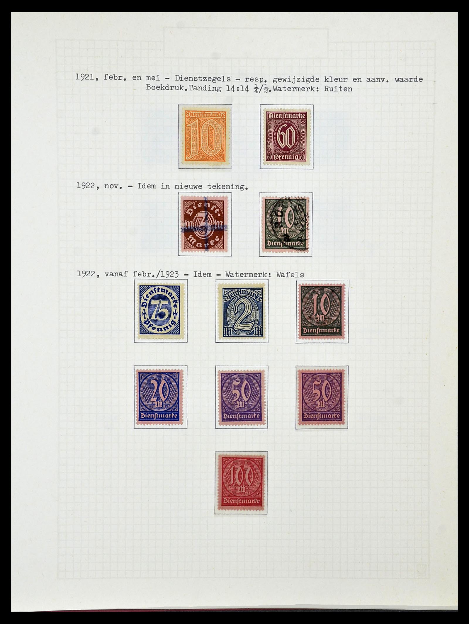 34473 052 - Postzegelverzameling 34473 Duitse Rijk 1872-1932.