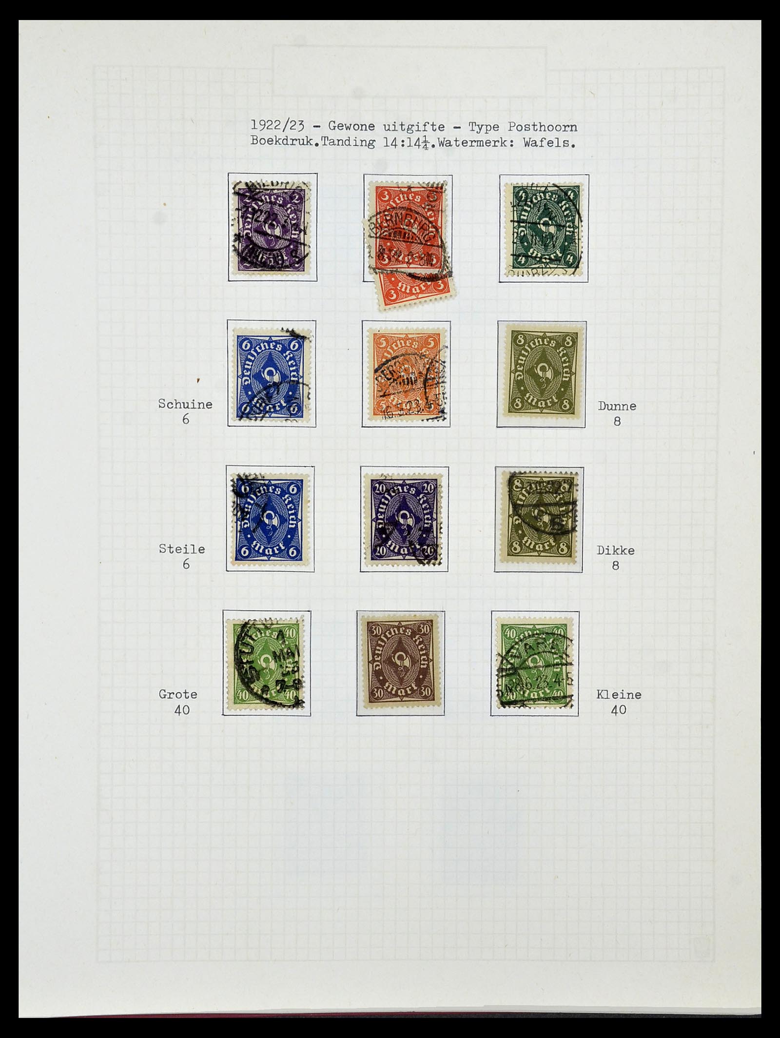 34473 053 - Postzegelverzameling 34473 Duitse Rijk 1872-1932.