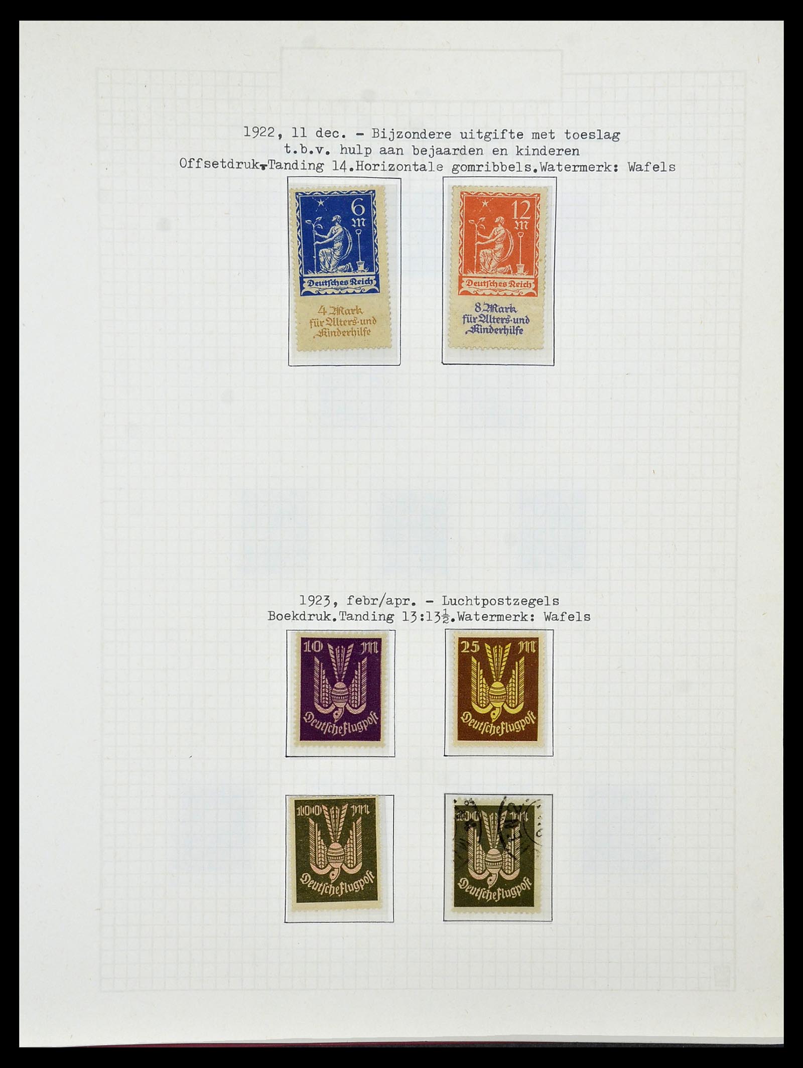 34473 054 - Postzegelverzameling 34473 Duitse Rijk 1872-1932.