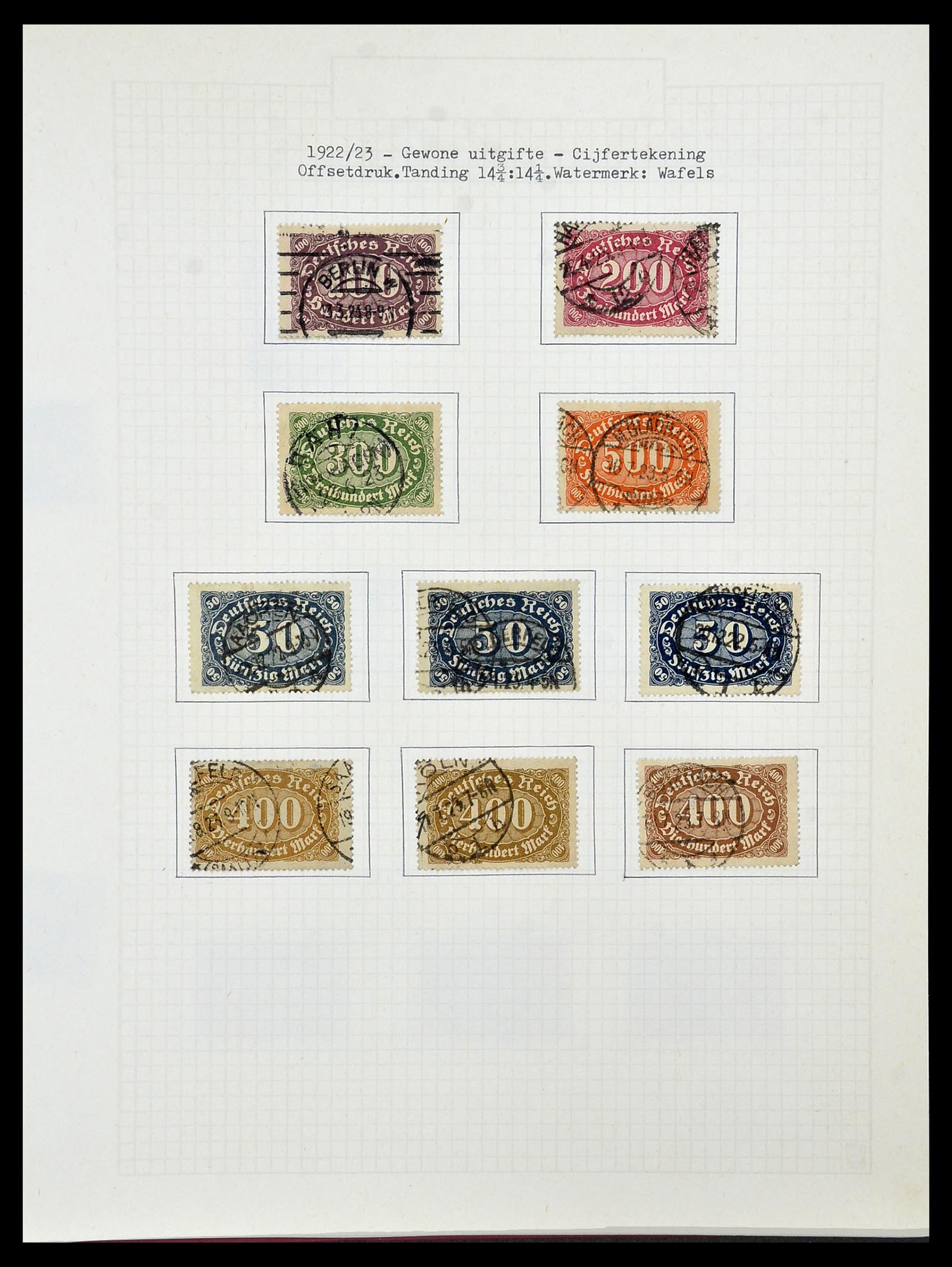 34473 057 - Postzegelverzameling 34473 Duitse Rijk 1872-1932.