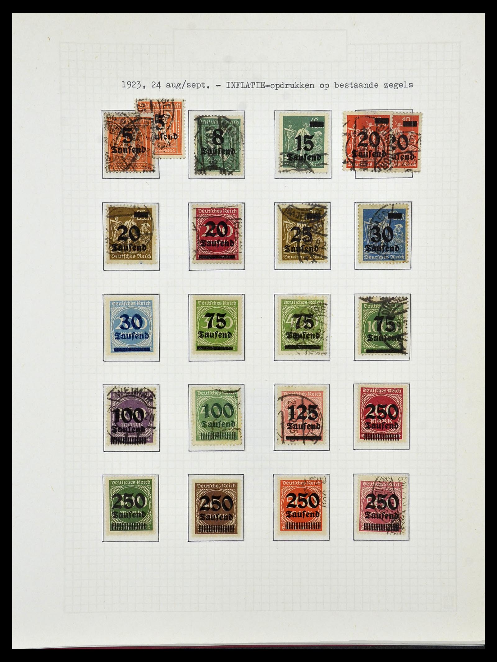 34473 063 - Postzegelverzameling 34473 Duitse Rijk 1872-1932.