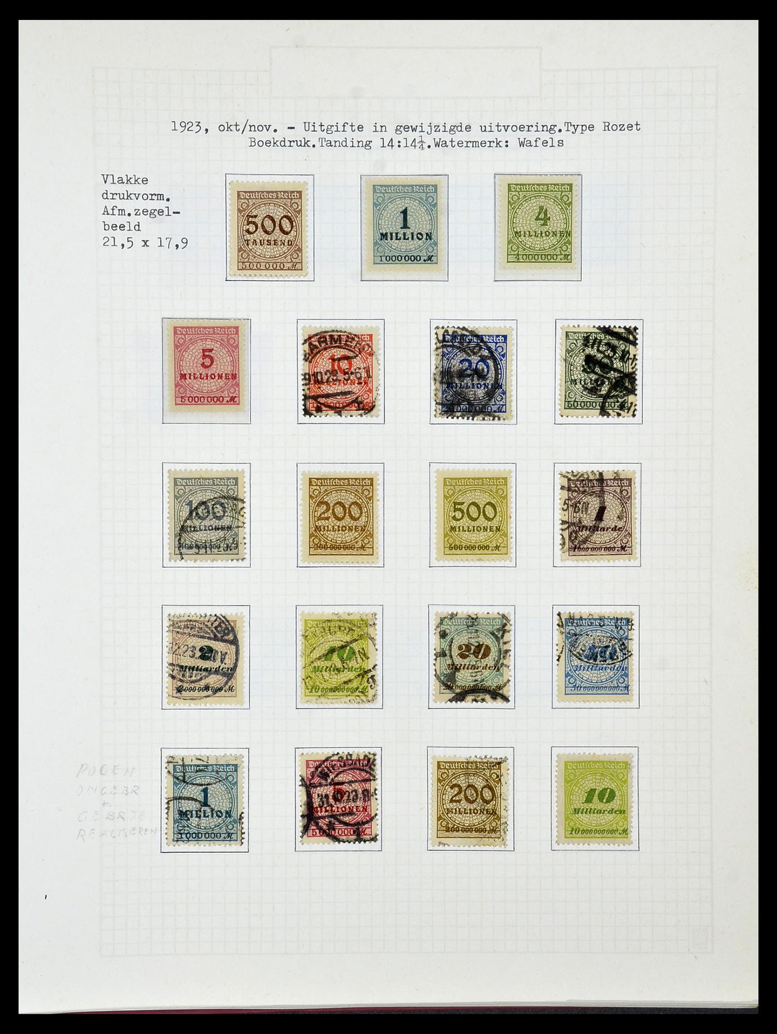 34473 068 - Postzegelverzameling 34473 Duitse Rijk 1872-1932.