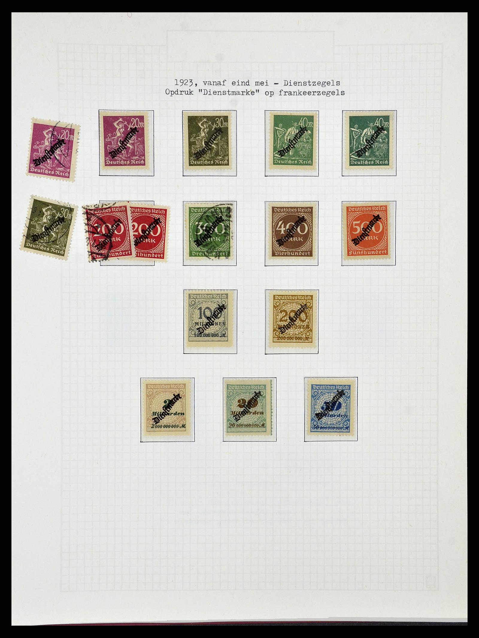 34473 069 - Postzegelverzameling 34473 Duitse Rijk 1872-1932.