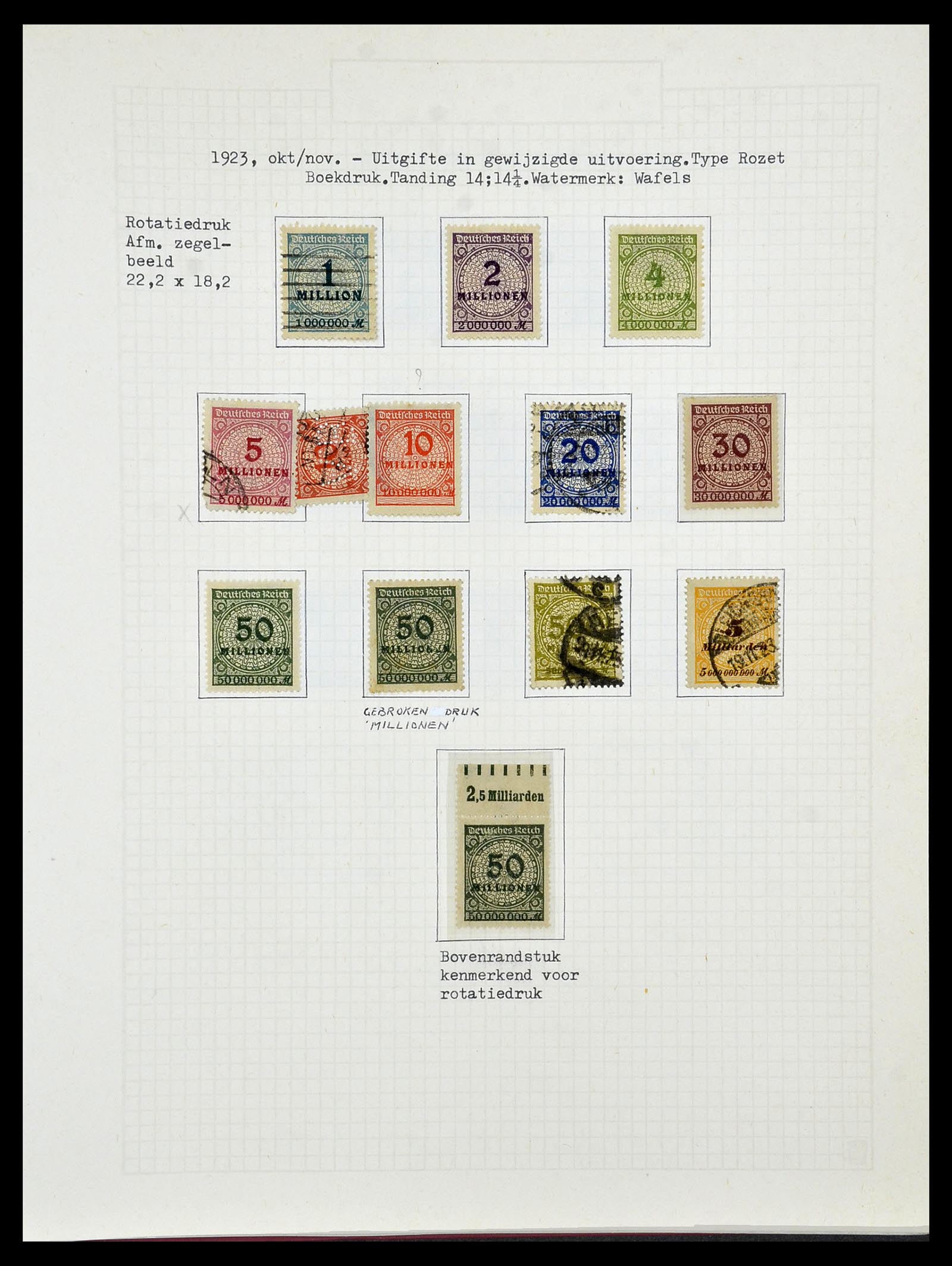 34473 071 - Postzegelverzameling 34473 Duitse Rijk 1872-1932.