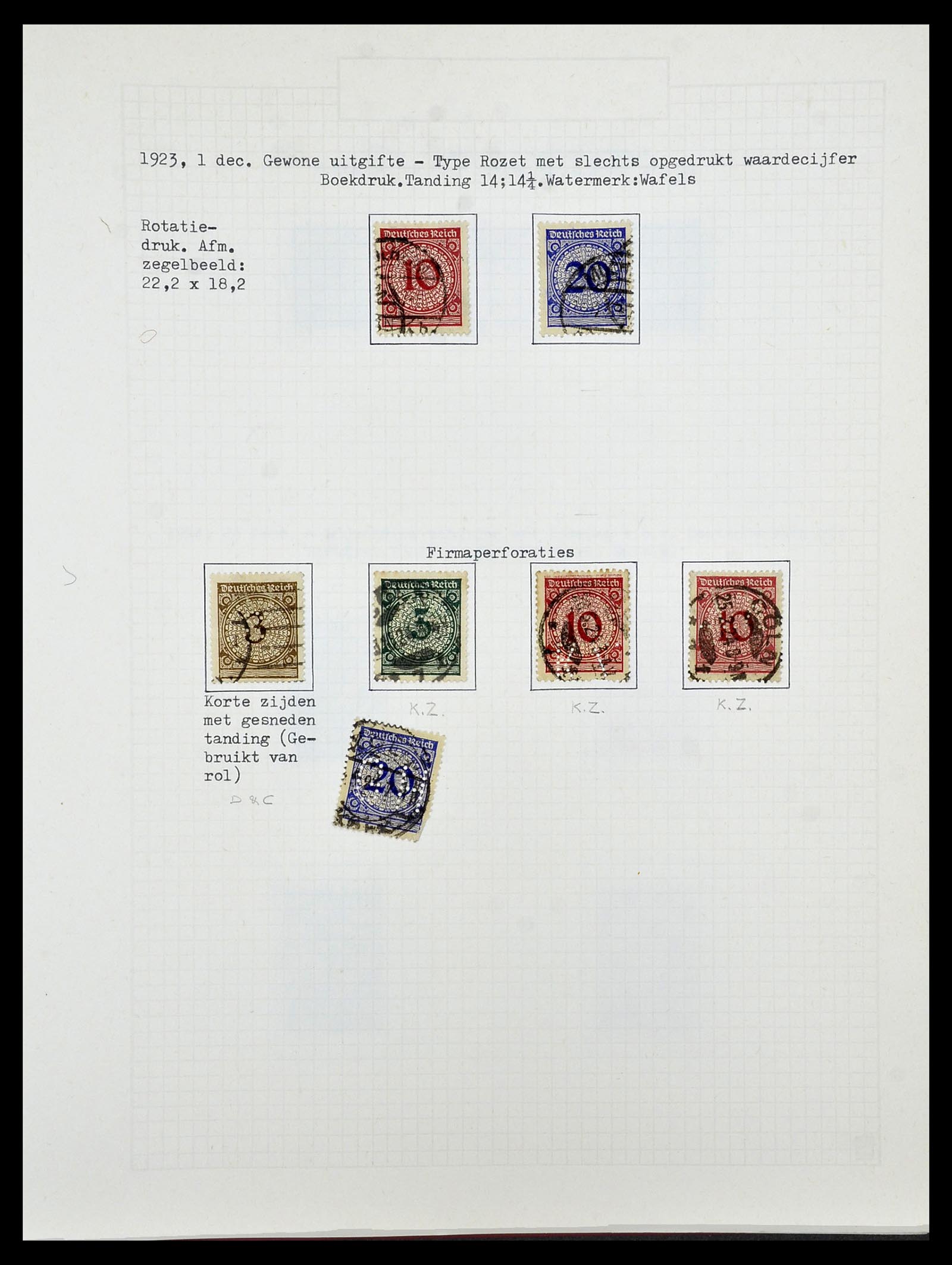 34473 074 - Postzegelverzameling 34473 Duitse Rijk 1872-1932.