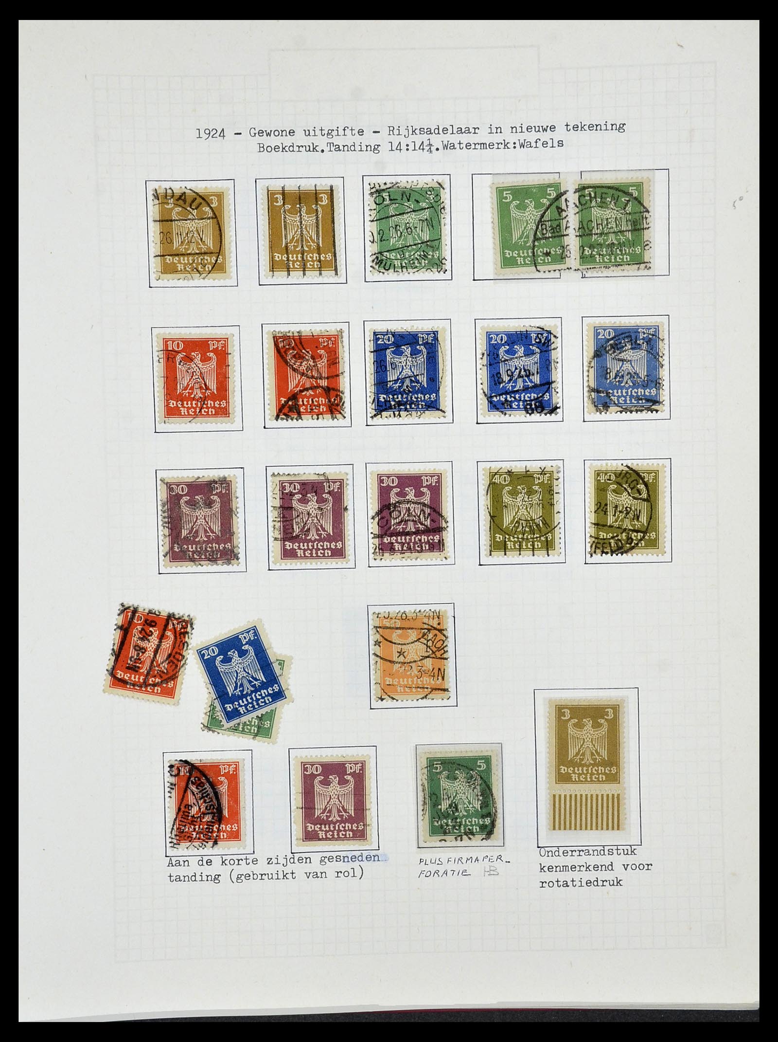 34473 076 - Postzegelverzameling 34473 Duitse Rijk 1872-1932.