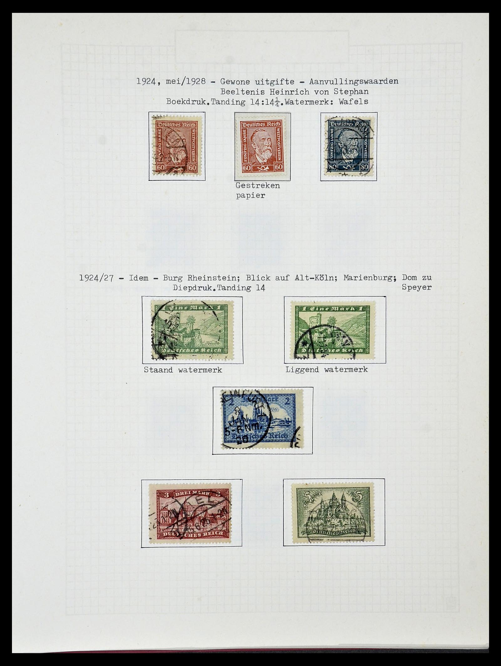 34473 077 - Postzegelverzameling 34473 Duitse Rijk 1872-1932.