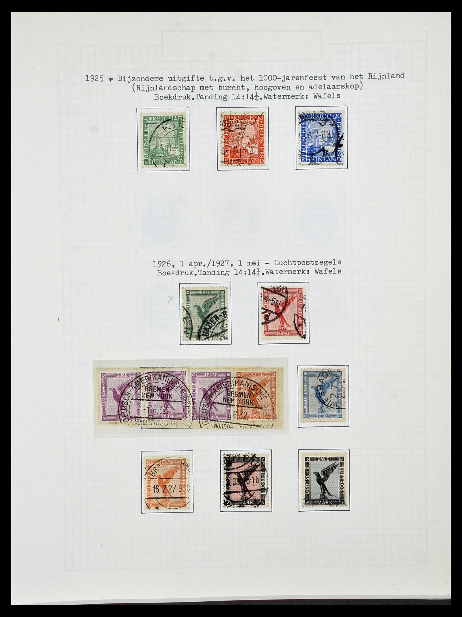 34473 081 - Postzegelverzameling 34473 Duitse Rijk 1872-1932.