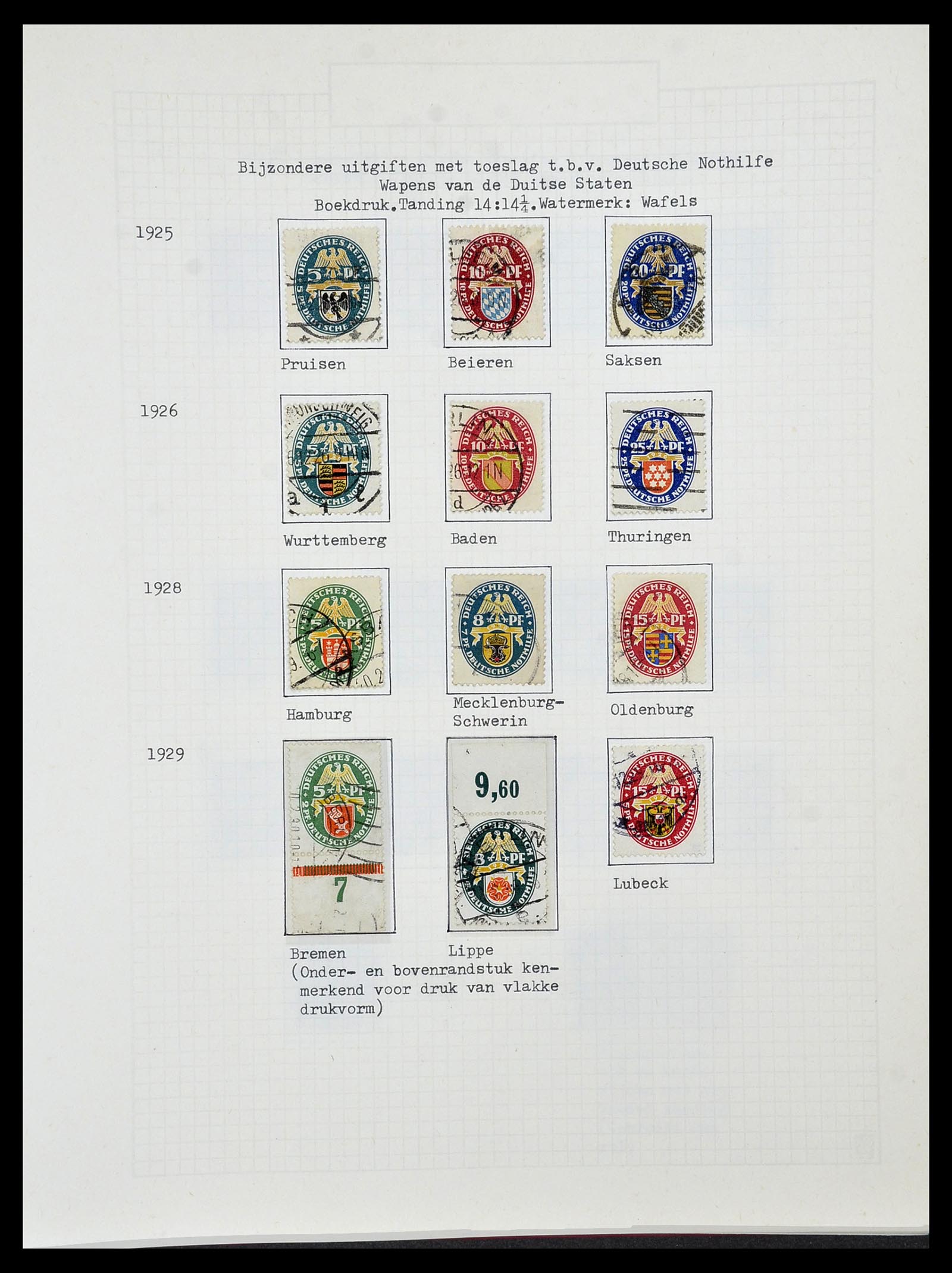 34473 082 - Postzegelverzameling 34473 Duitse Rijk 1872-1932.