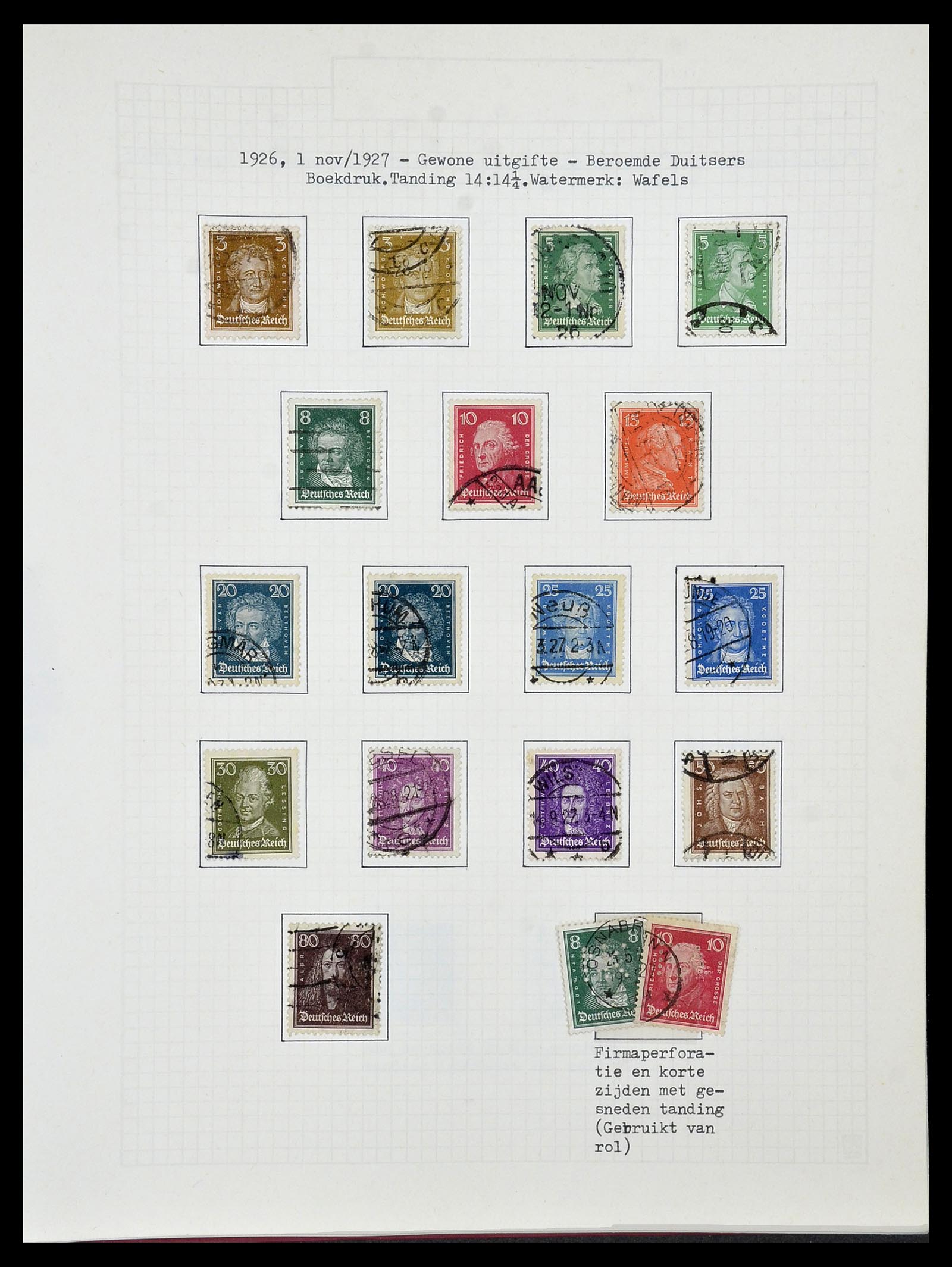 34473 083 - Postzegelverzameling 34473 Duitse Rijk 1872-1932.