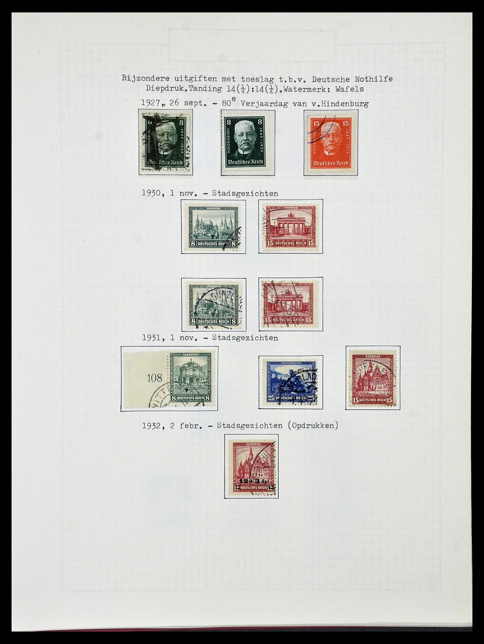 34473 086 - Postzegelverzameling 34473 Duitse Rijk 1872-1932.