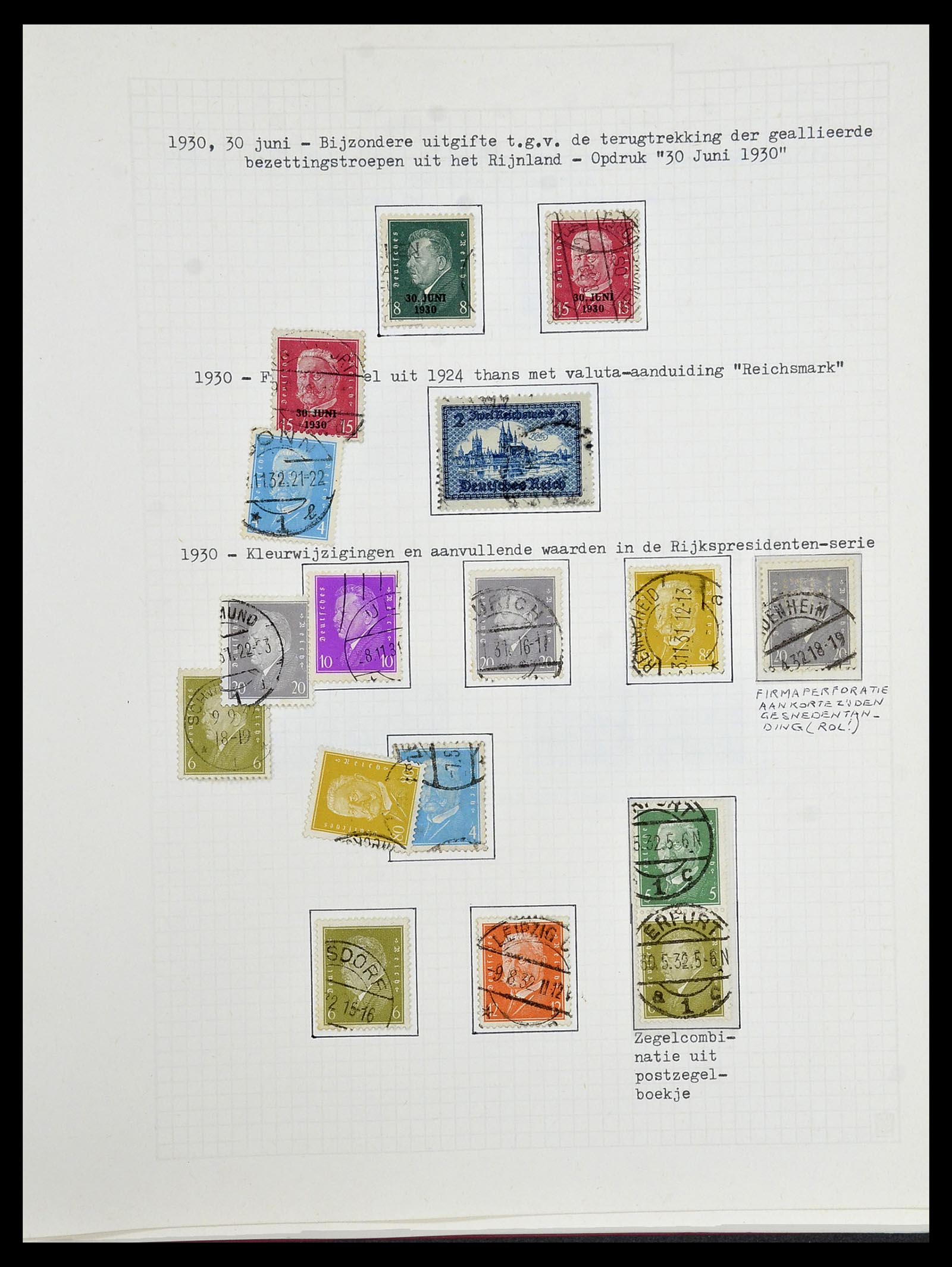 34473 087 - Stamp Collection 34473 German Reich 1872-1932.