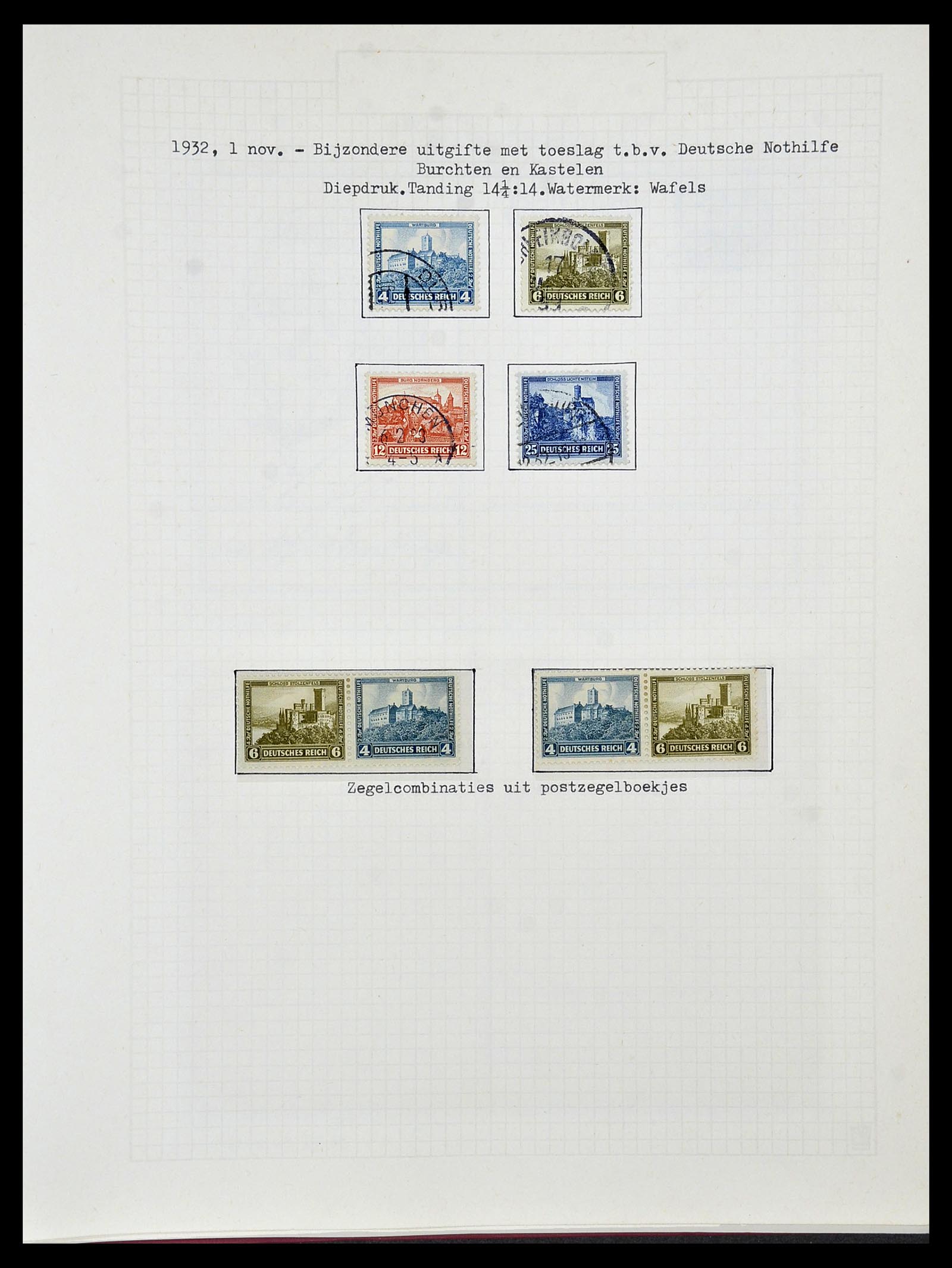 34473 088 - Postzegelverzameling 34473 Duitse Rijk 1872-1932.