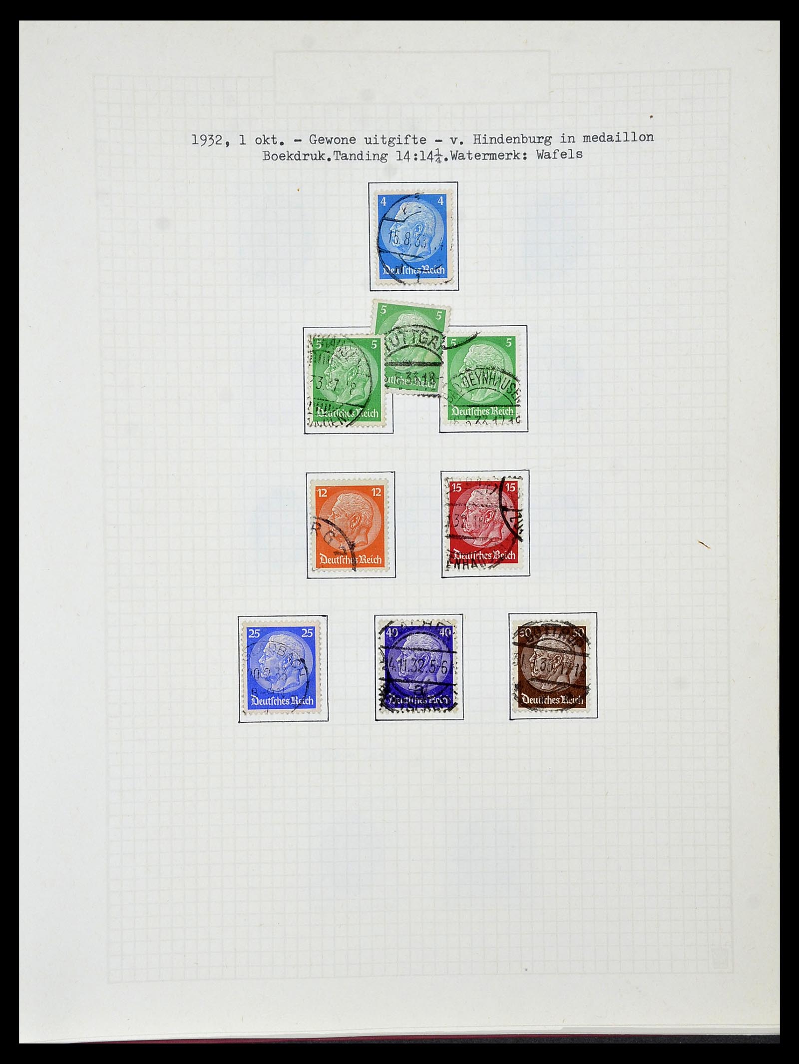 34473 090 - Postzegelverzameling 34473 Duitse Rijk 1872-1932.