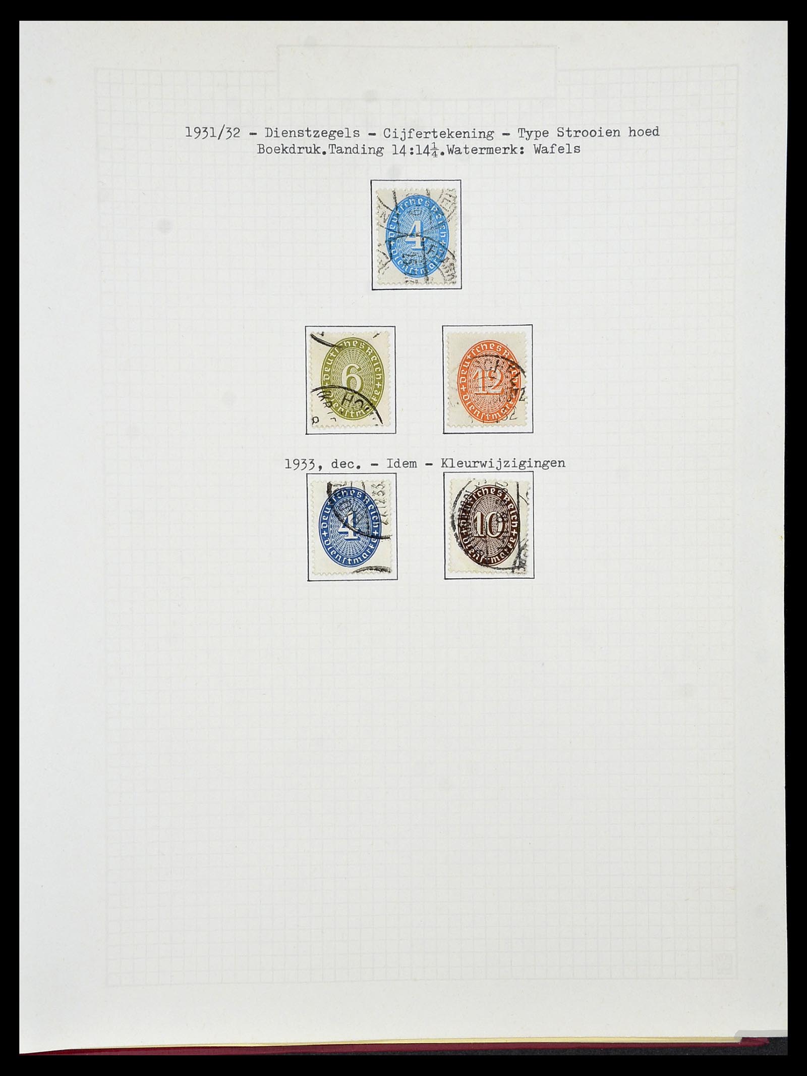 34473 092 - Postzegelverzameling 34473 Duitse Rijk 1872-1932.