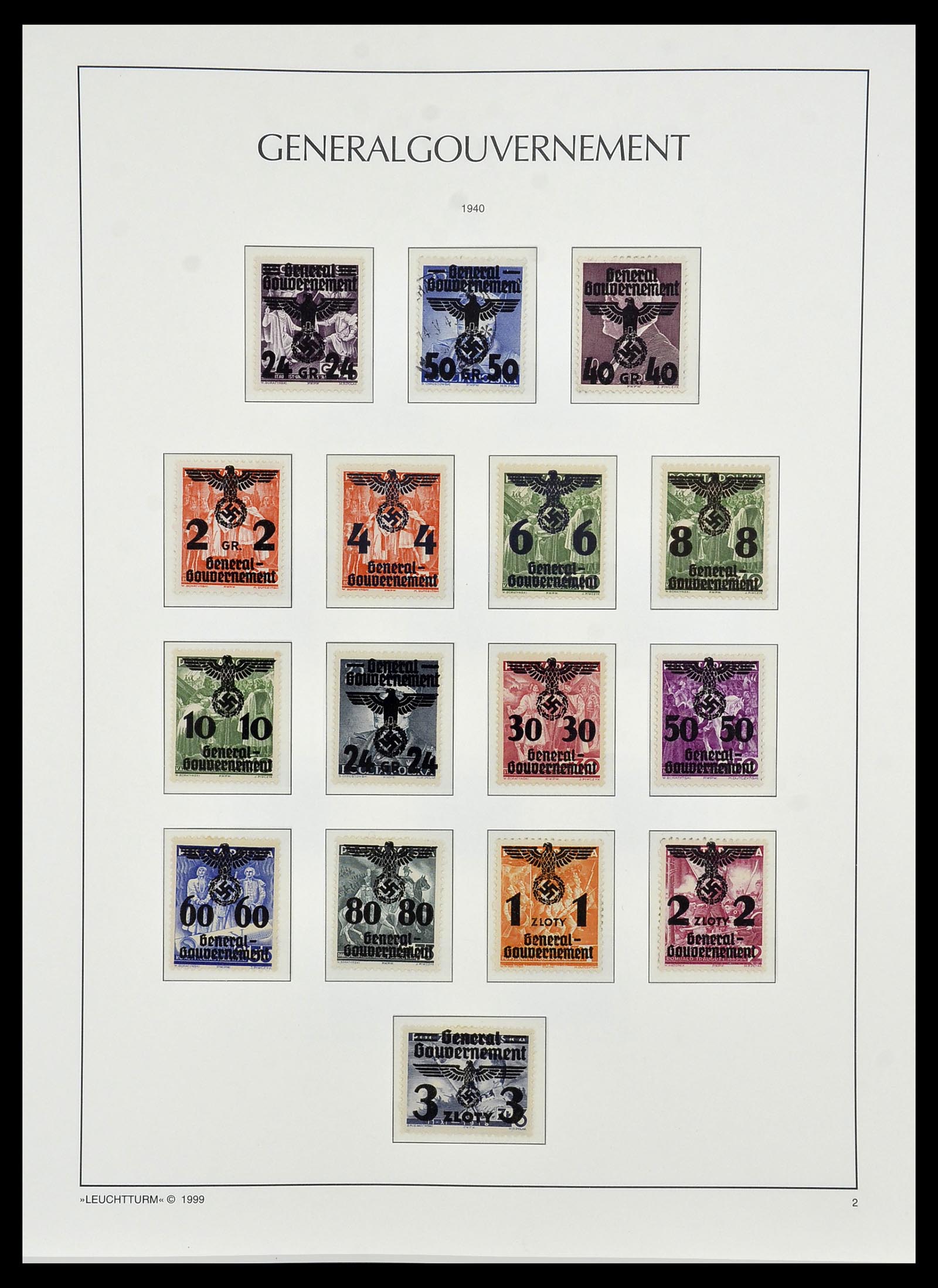 34474 027 - Postzegelverzameling 34474 Duitse gebieden en bezettingen 1920-1943.