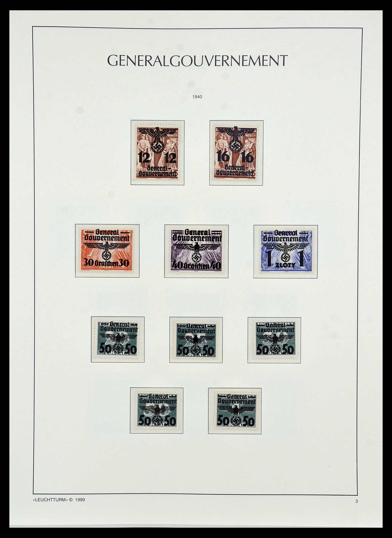34474 028 - Postzegelverzameling 34474 Duitse gebieden en bezettingen 1920-1943.