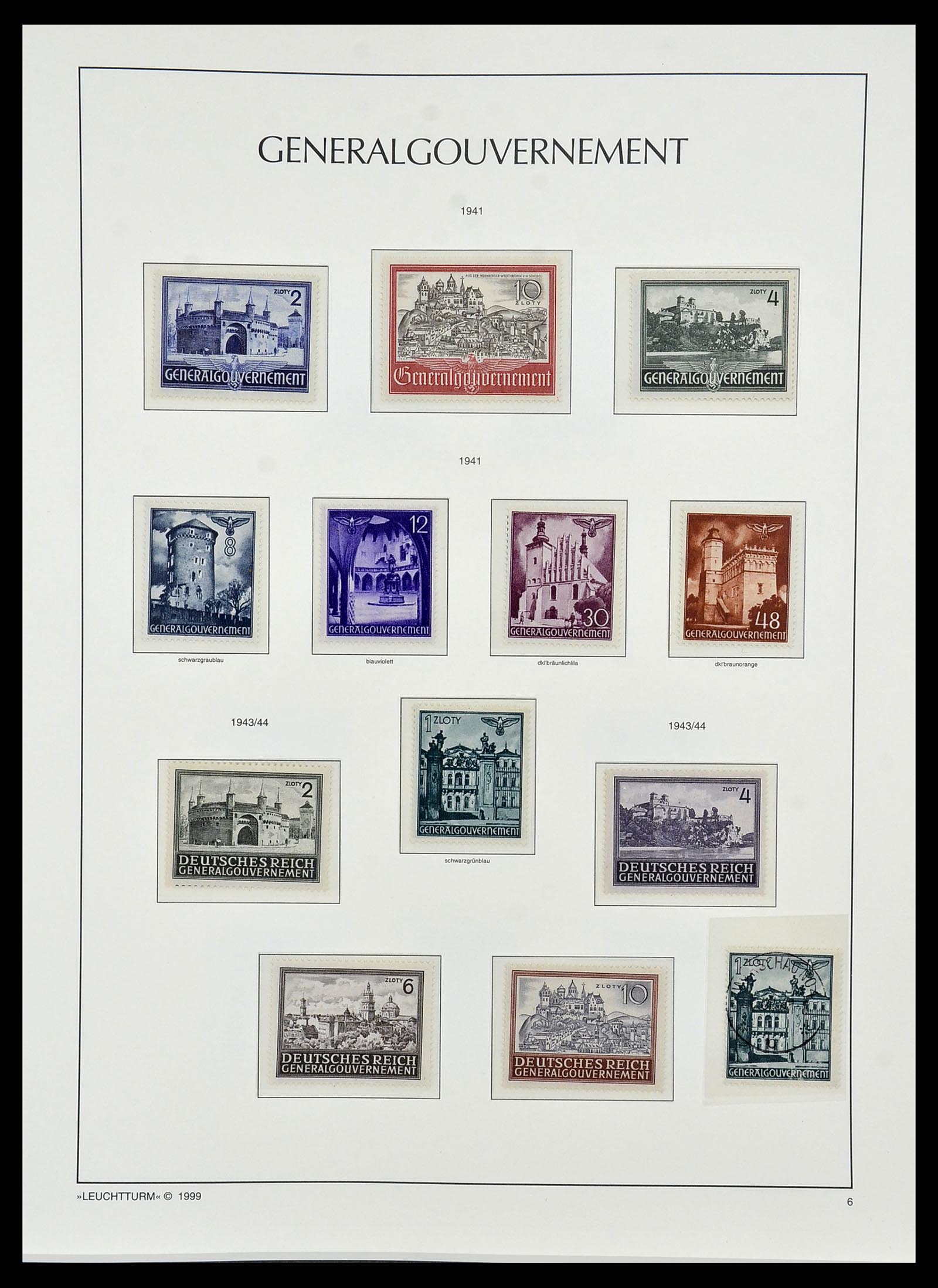 34474 031 - Postzegelverzameling 34474 Duitse gebieden en bezettingen 1920-1943.